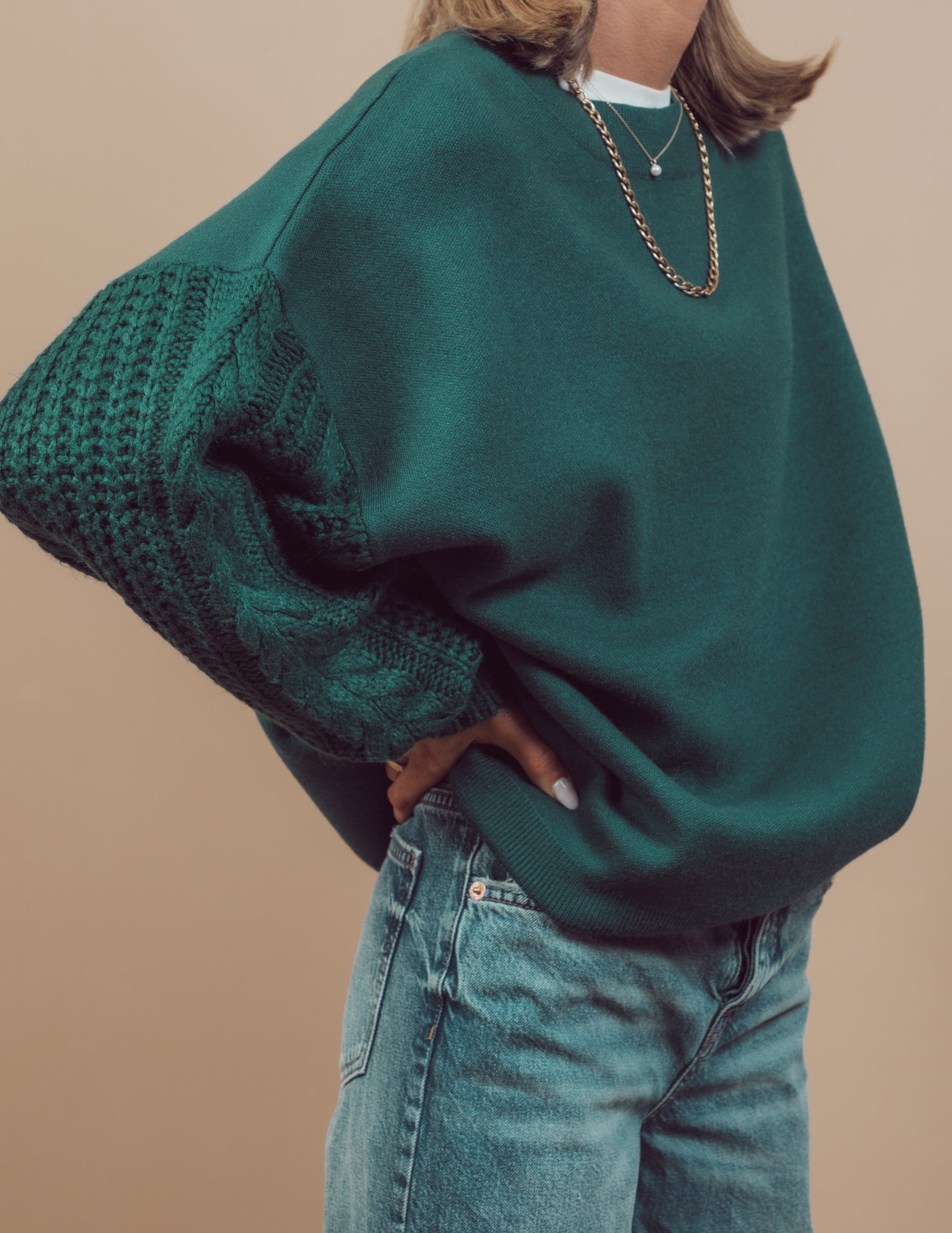 Tania Sweater in Hunter Green sold by Shop Stevie product image thumbnail 5