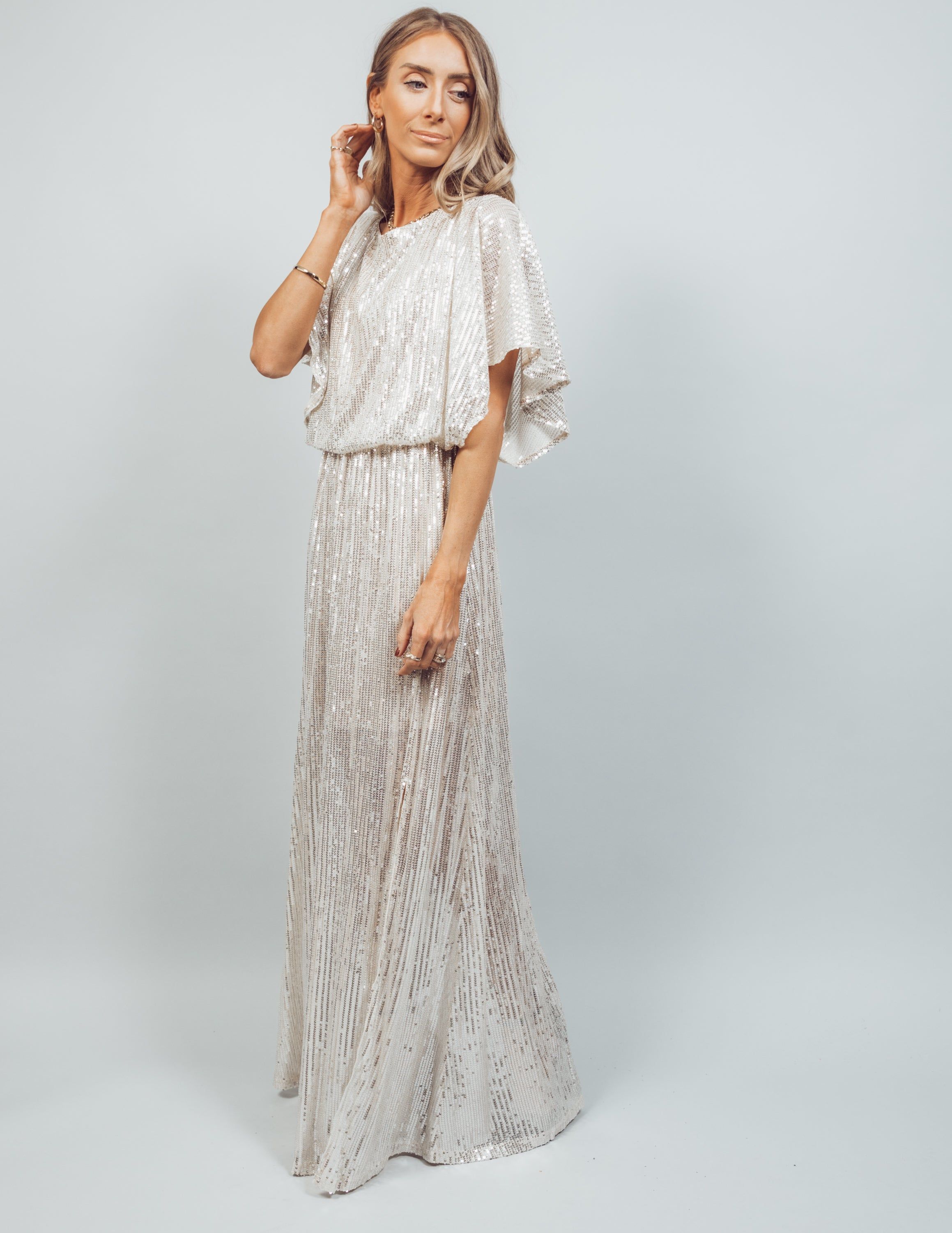 Paris Sequin Maxi Dress sold by Shop Stevie product image thumbnail 3