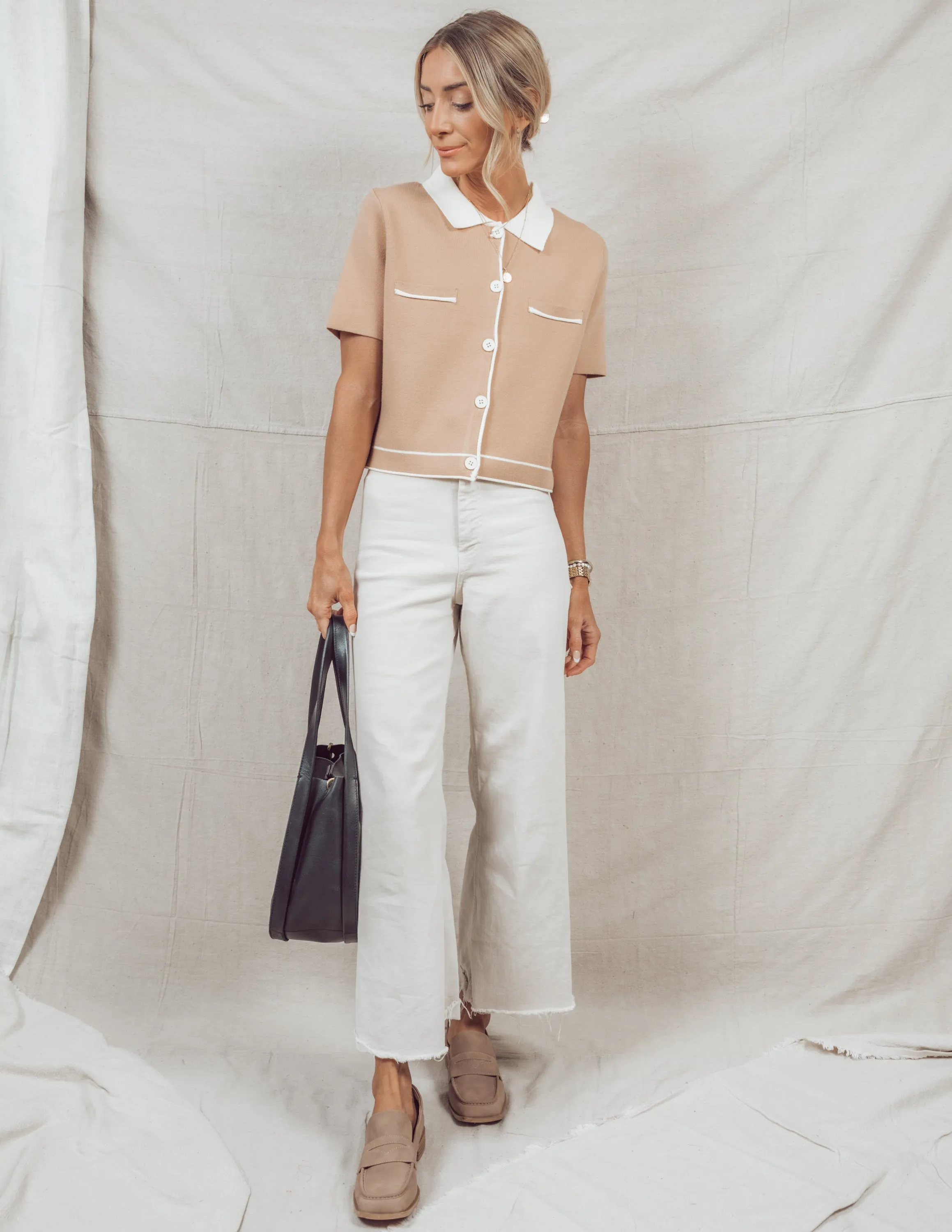 Brinnah Cropped Button Down sold by Shop Stevie product image thumbnail 3