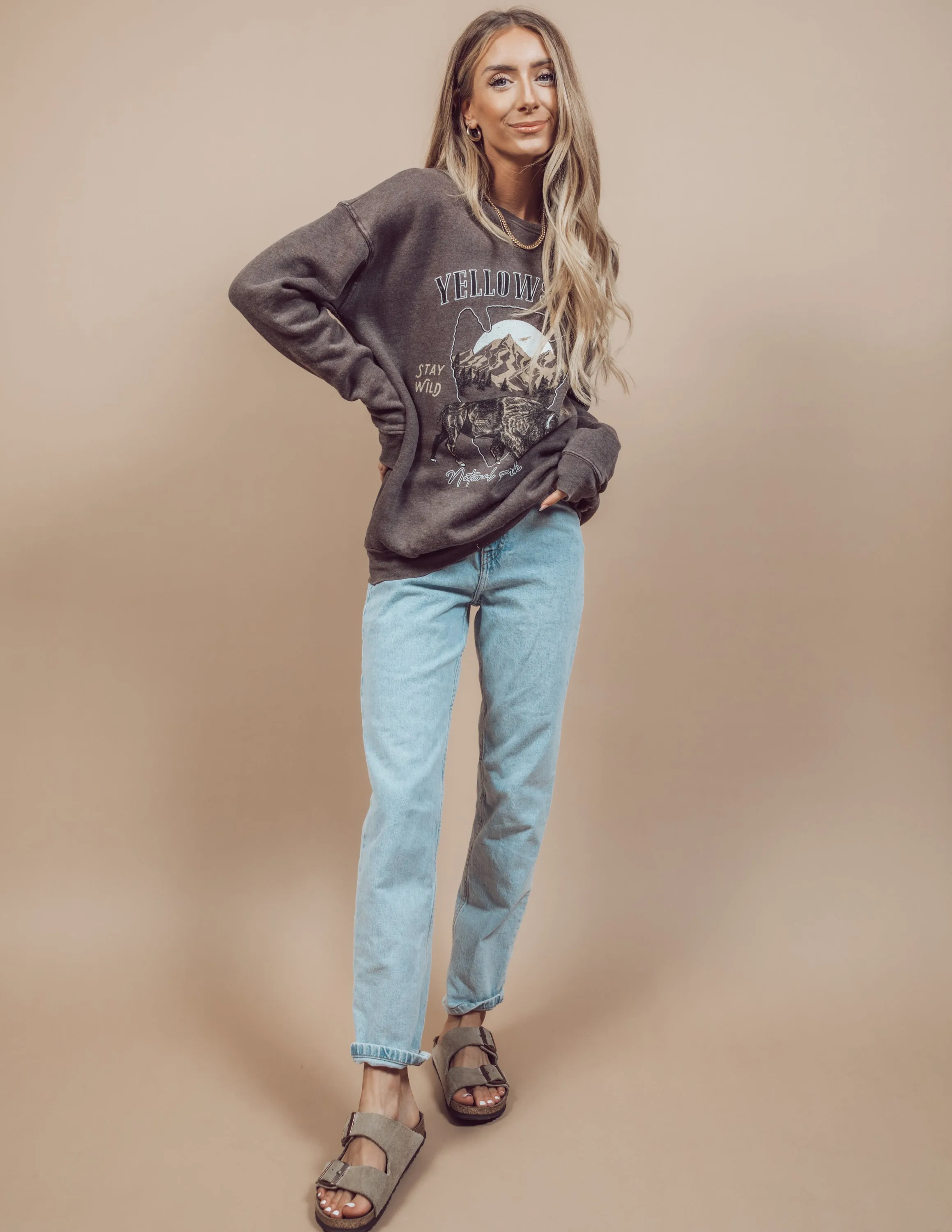 Yellowstone National Park Graphic Sweatshirt sold by Shop Stevie product image thumbnail 3