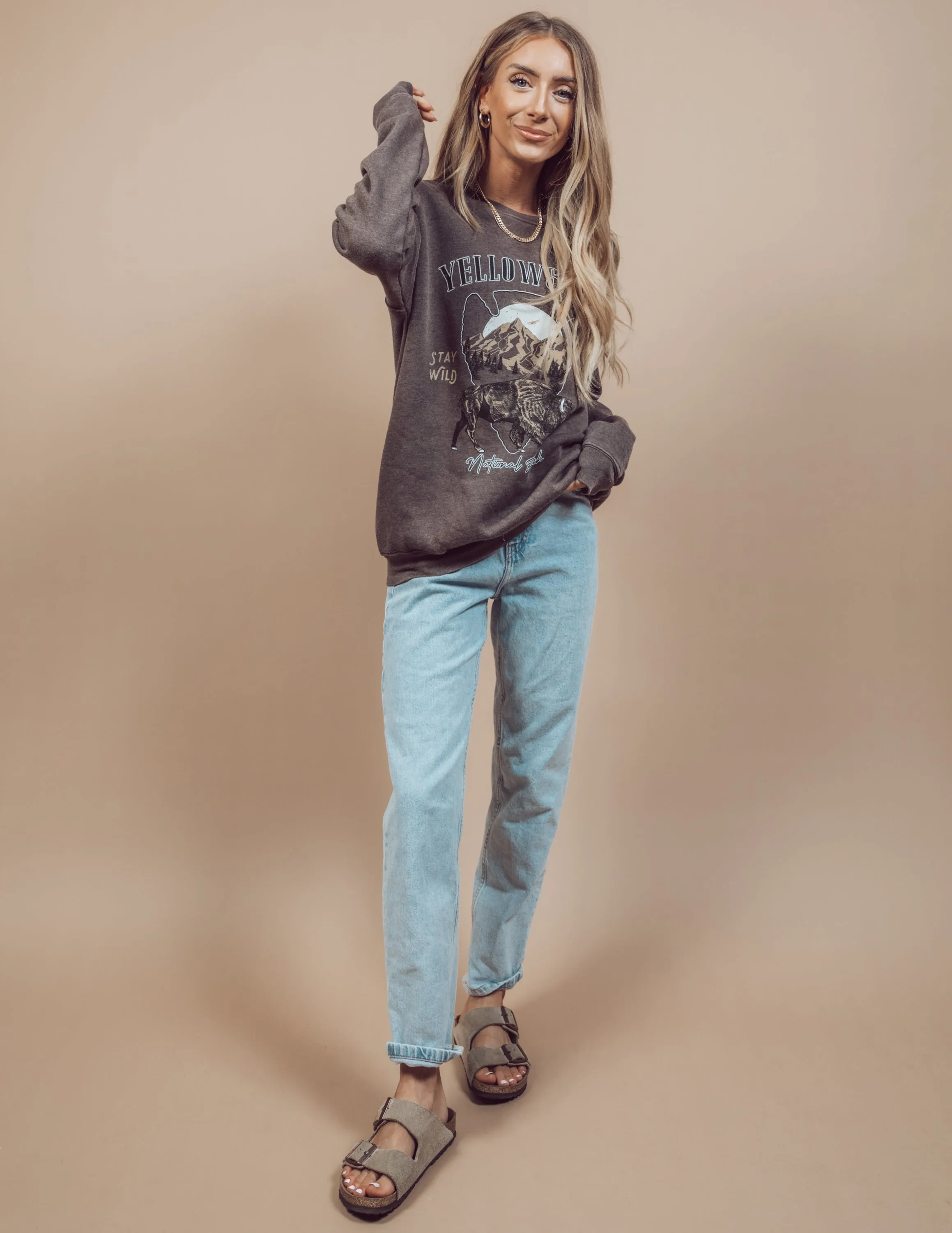 Yellowstone National Park Graphic Sweatshirt sold by Shop Stevie product image thumbnail 2