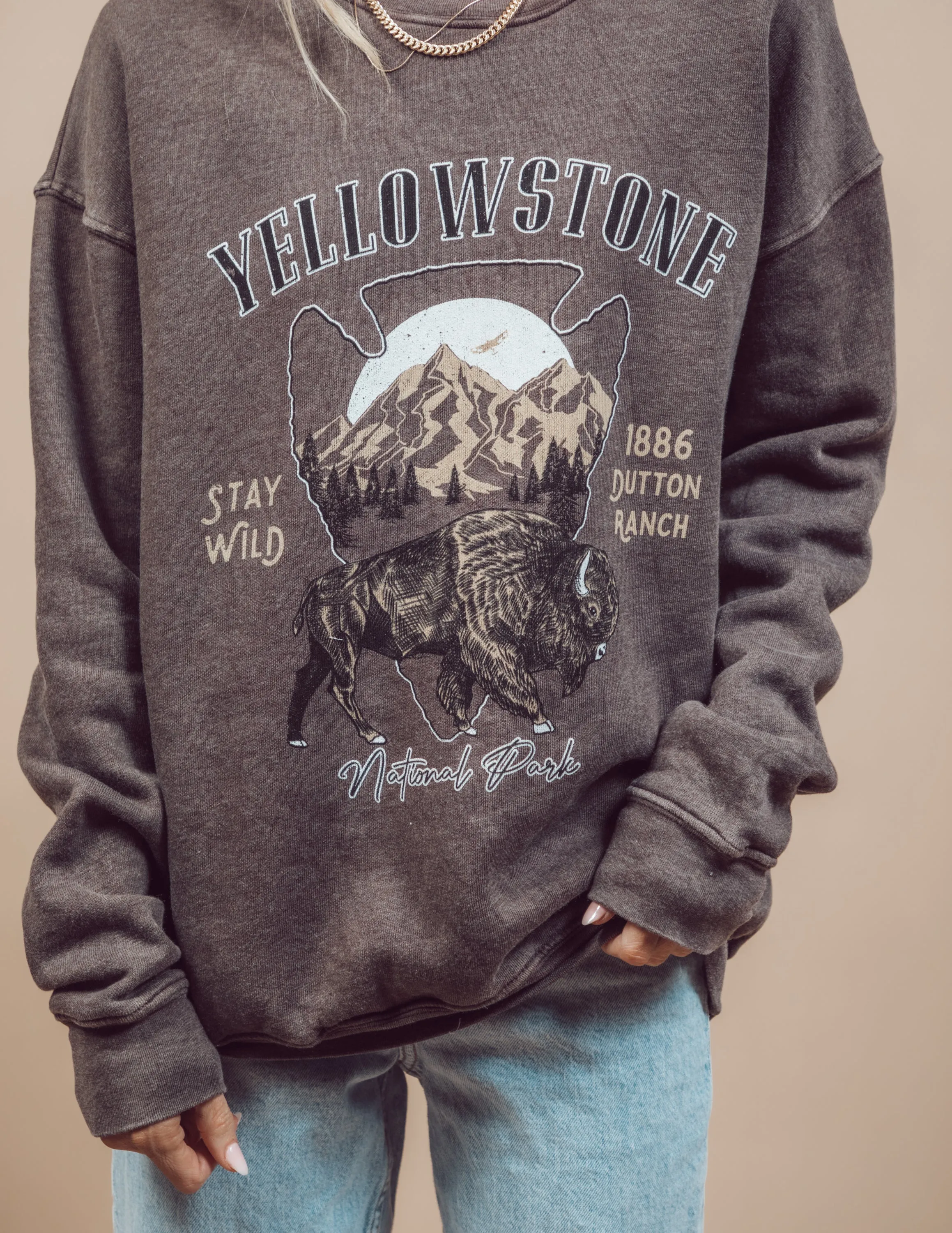 Yellowstone National Park Graphic Sweatshirt sold by Shop Stevie product image thumbnail 5