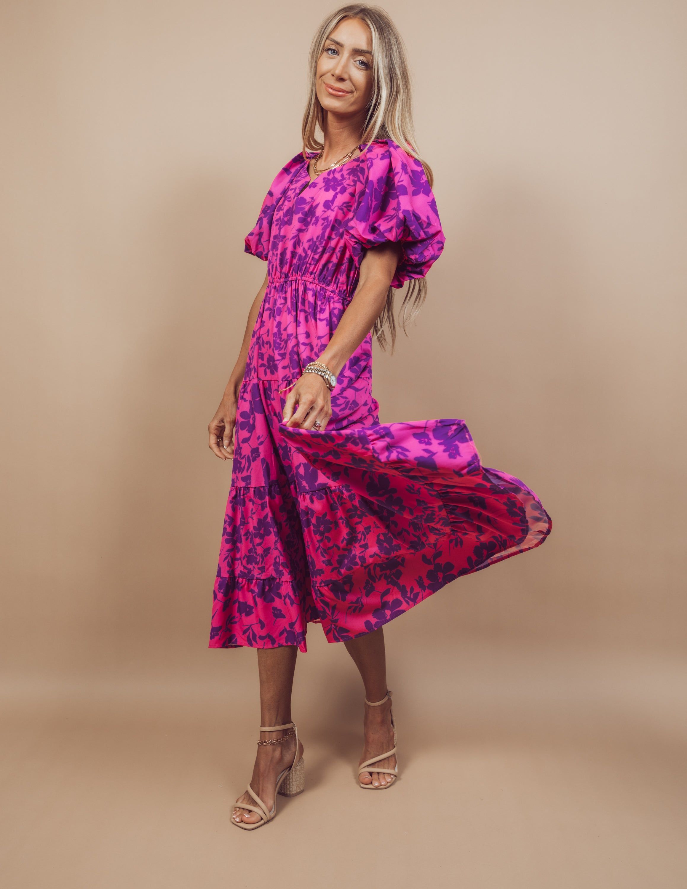 Averie Floral Midi Dress sold by Shop Stevie product image thumbnail 2