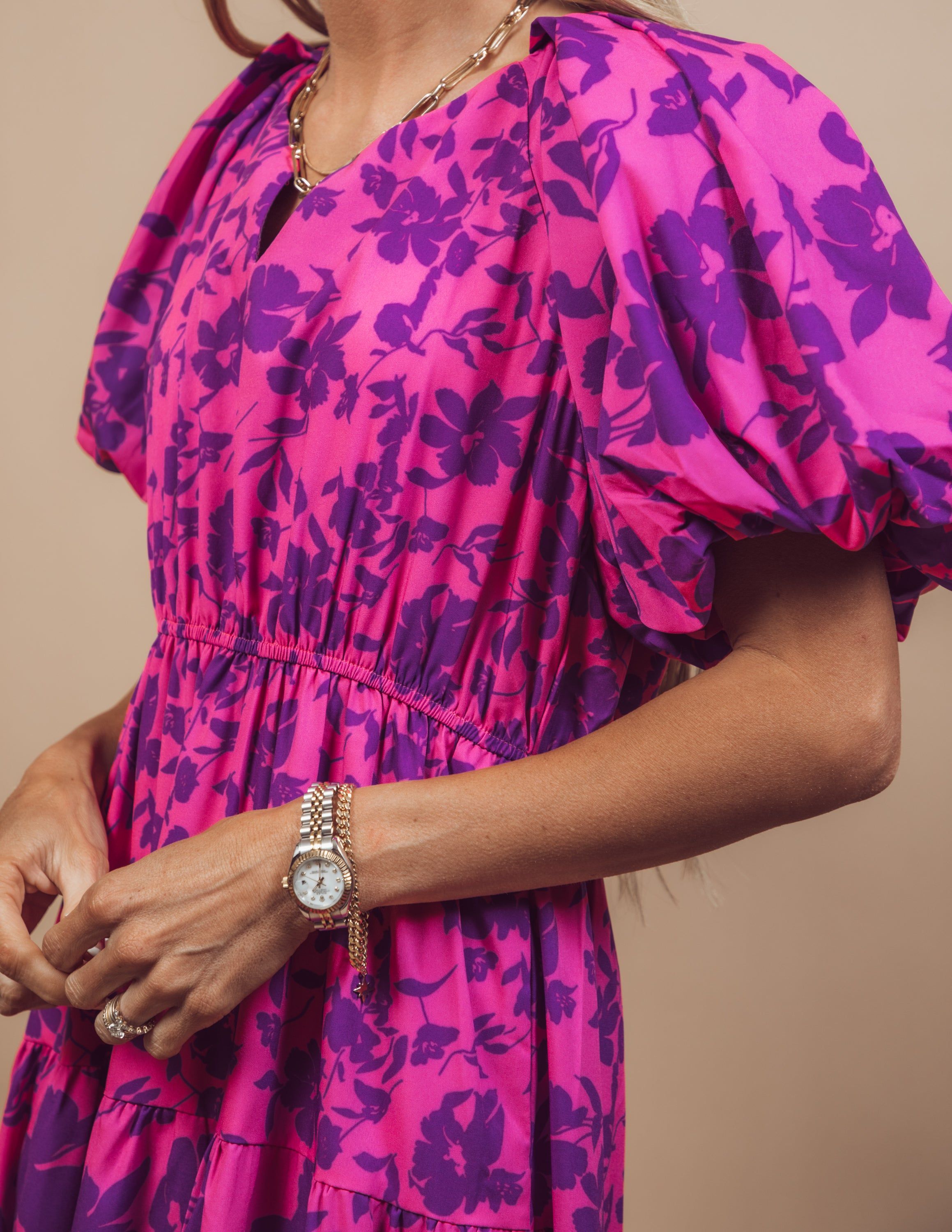 Averie Floral Midi Dress sold by Shop Stevie product image thumbnail 5