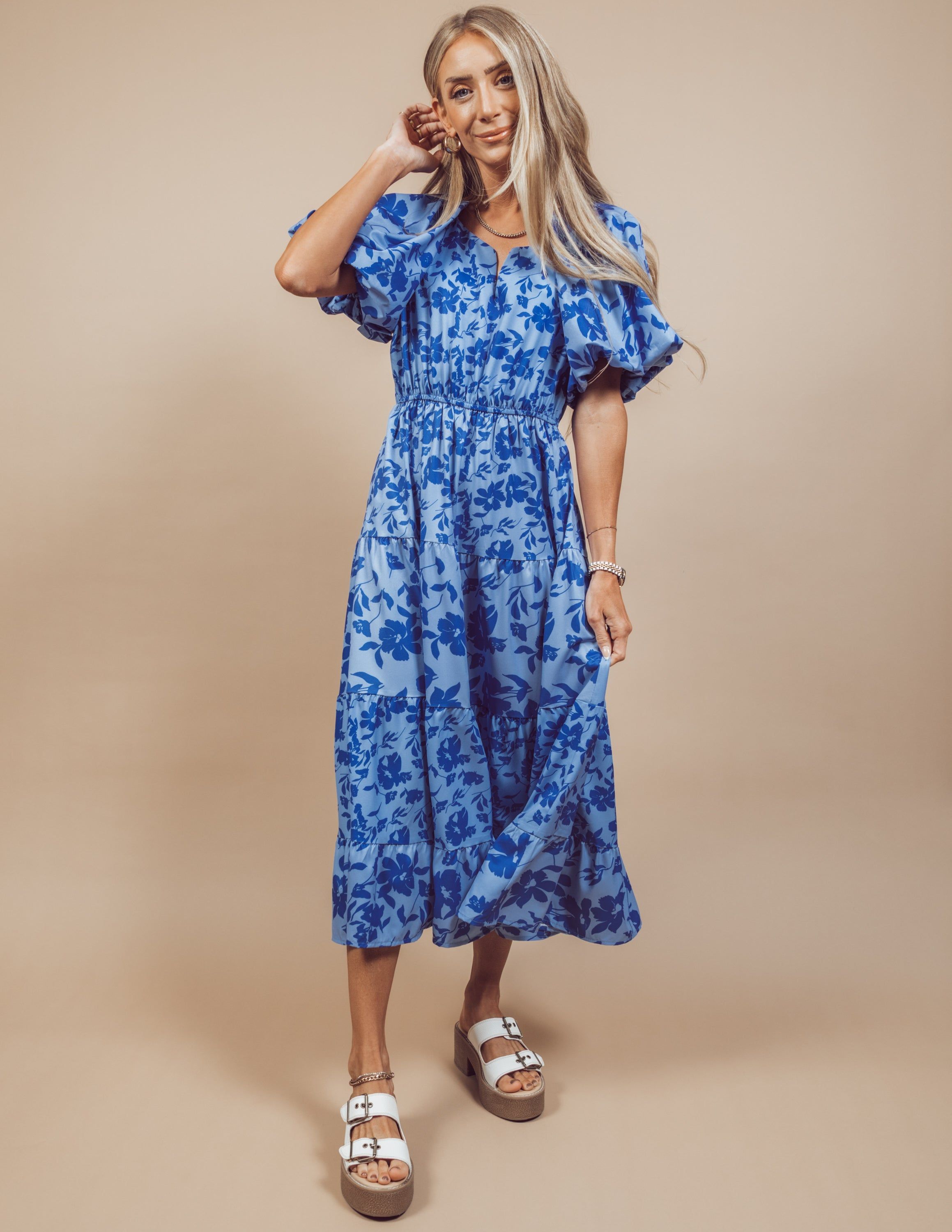 Averie Floral Midi Dress sold by Shop Stevie product image thumbnail 9