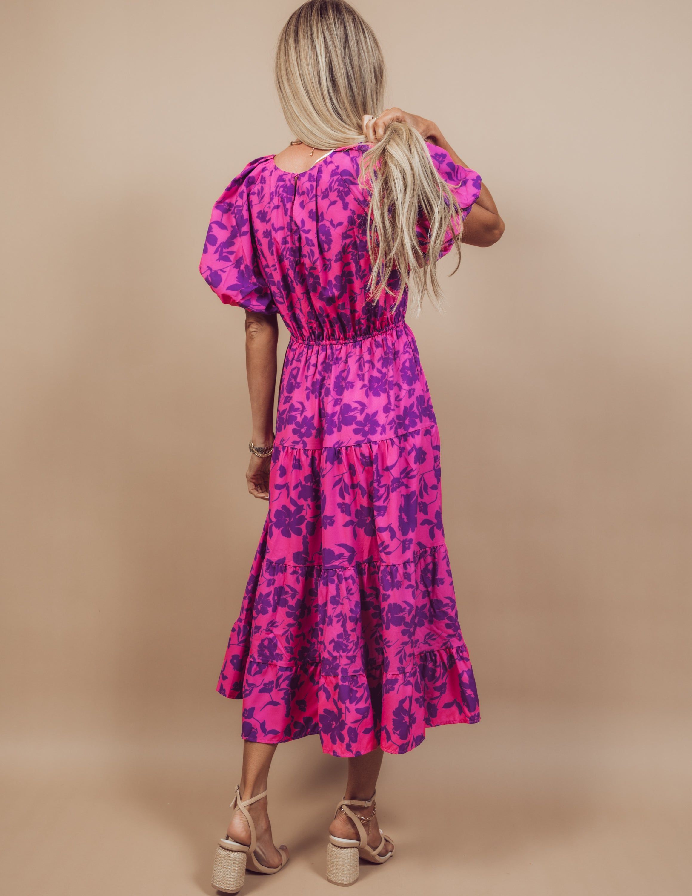 Averie Floral Midi Dress sold by Shop Stevie product image thumbnail 4