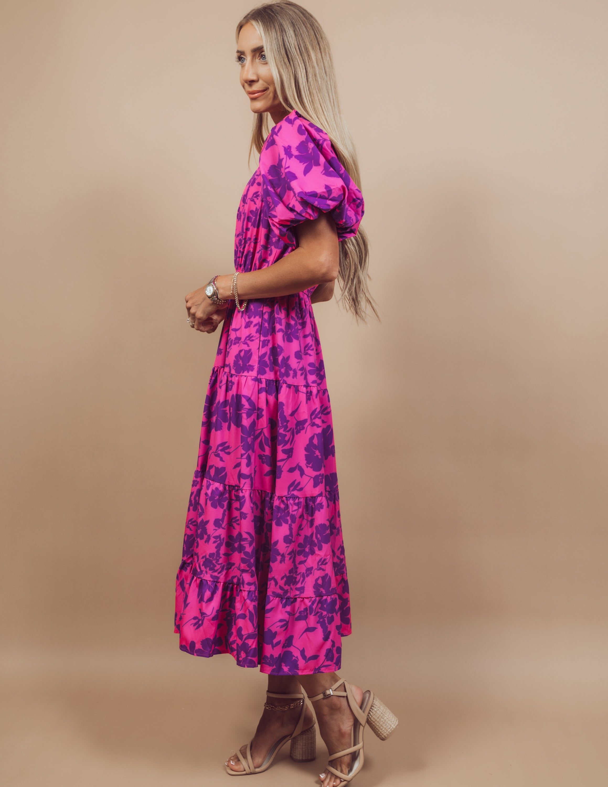Averie Floral Midi Dress sold by Shop Stevie product image thumbnail 3