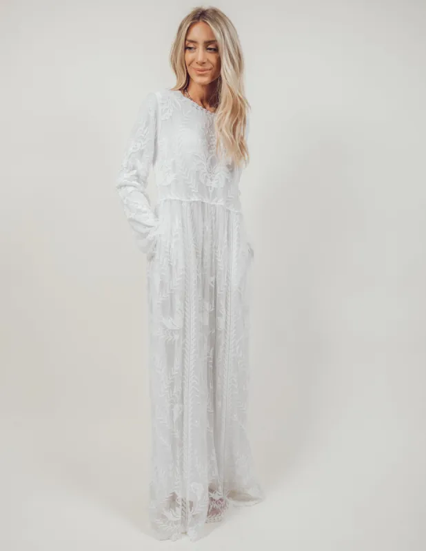 Devi Embroidered Lace Temple Dress sold by Shop Stevie