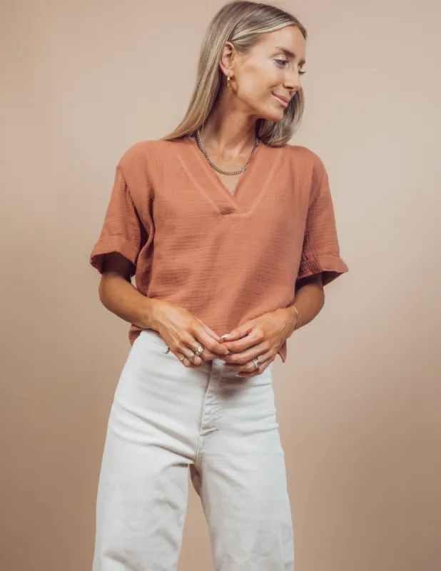 Isabela V-Neck Top sold by Shop Stevie