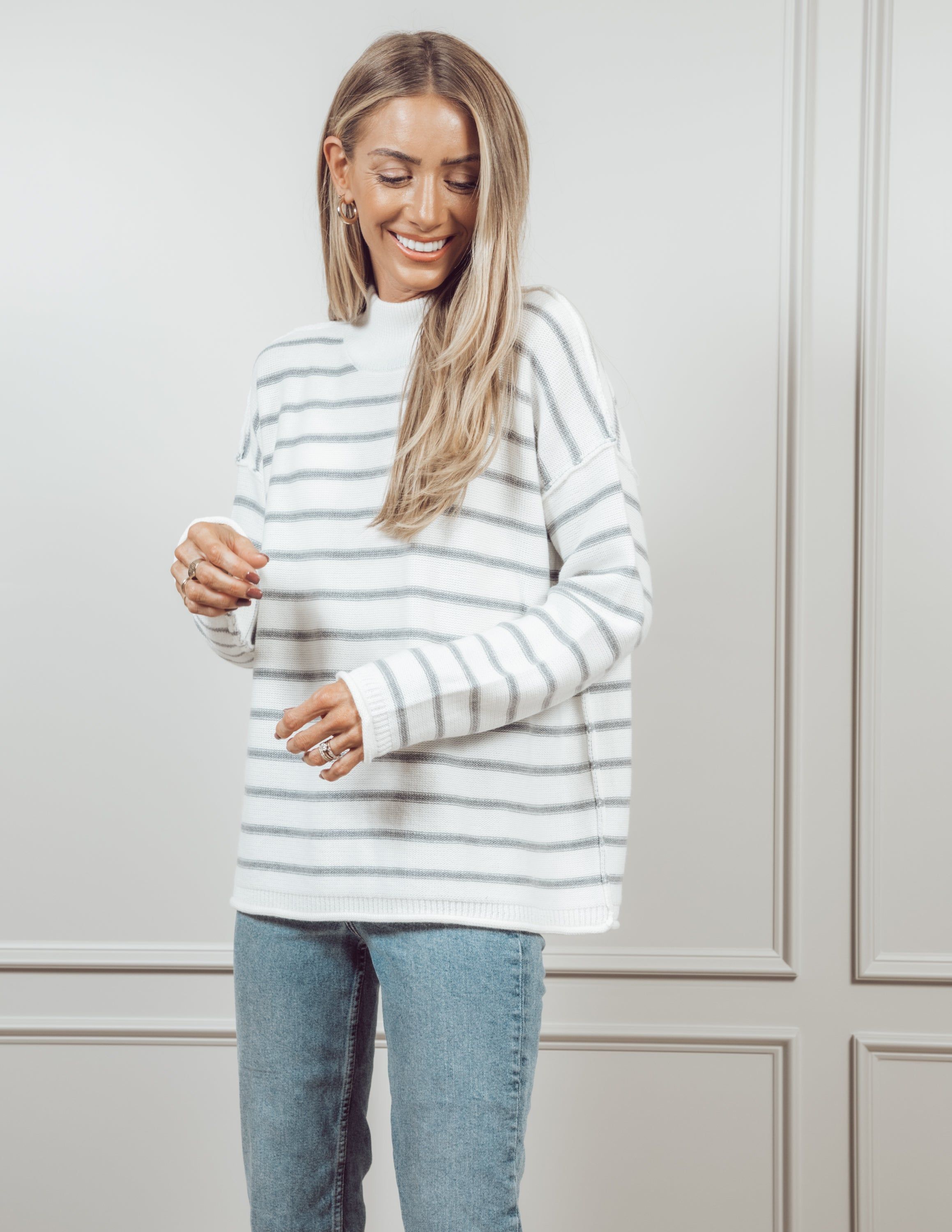 Bridget Striped Sweater sold by Shop Stevie