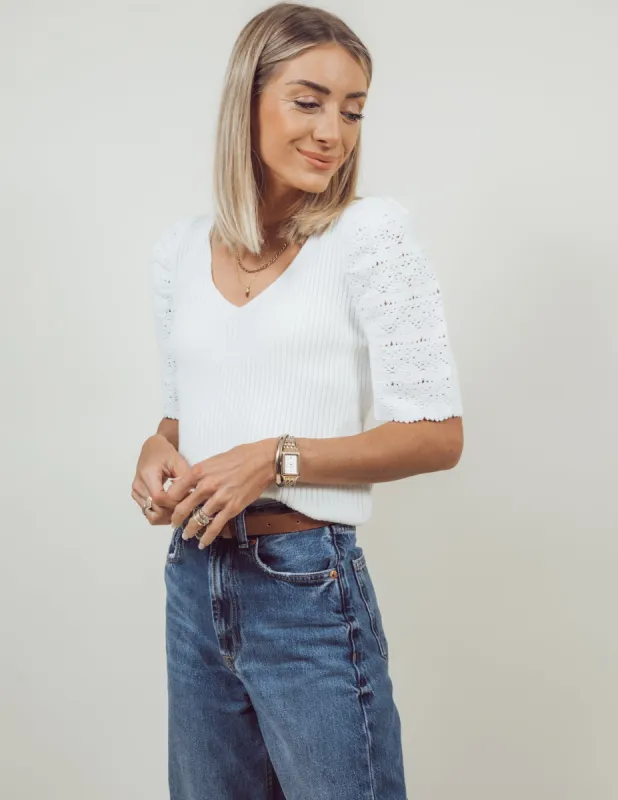 Ruthie Ribbed Top sold by Shop Stevie