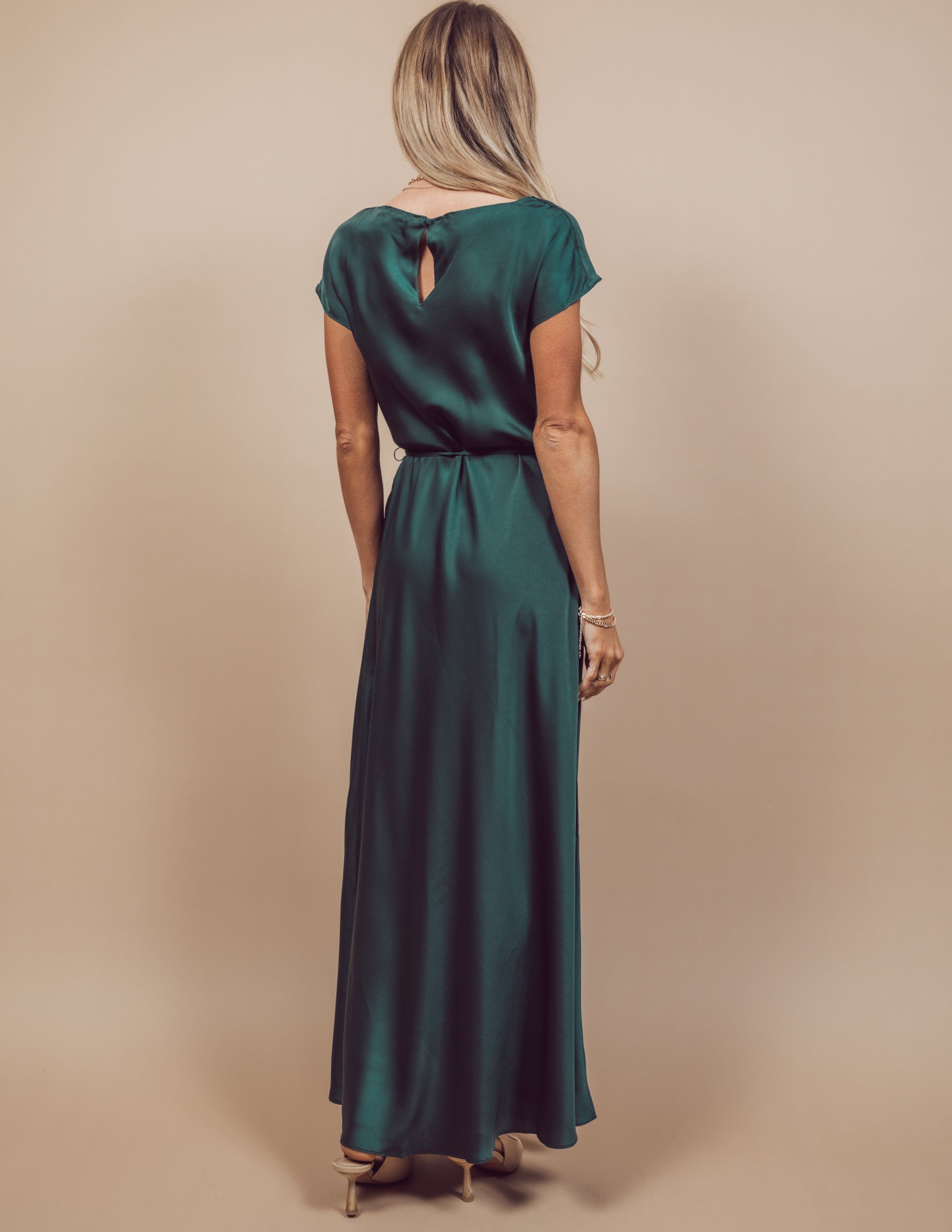 Gissel Satin Maxi Dress sold by Shop Stevie product image thumbnail 3
