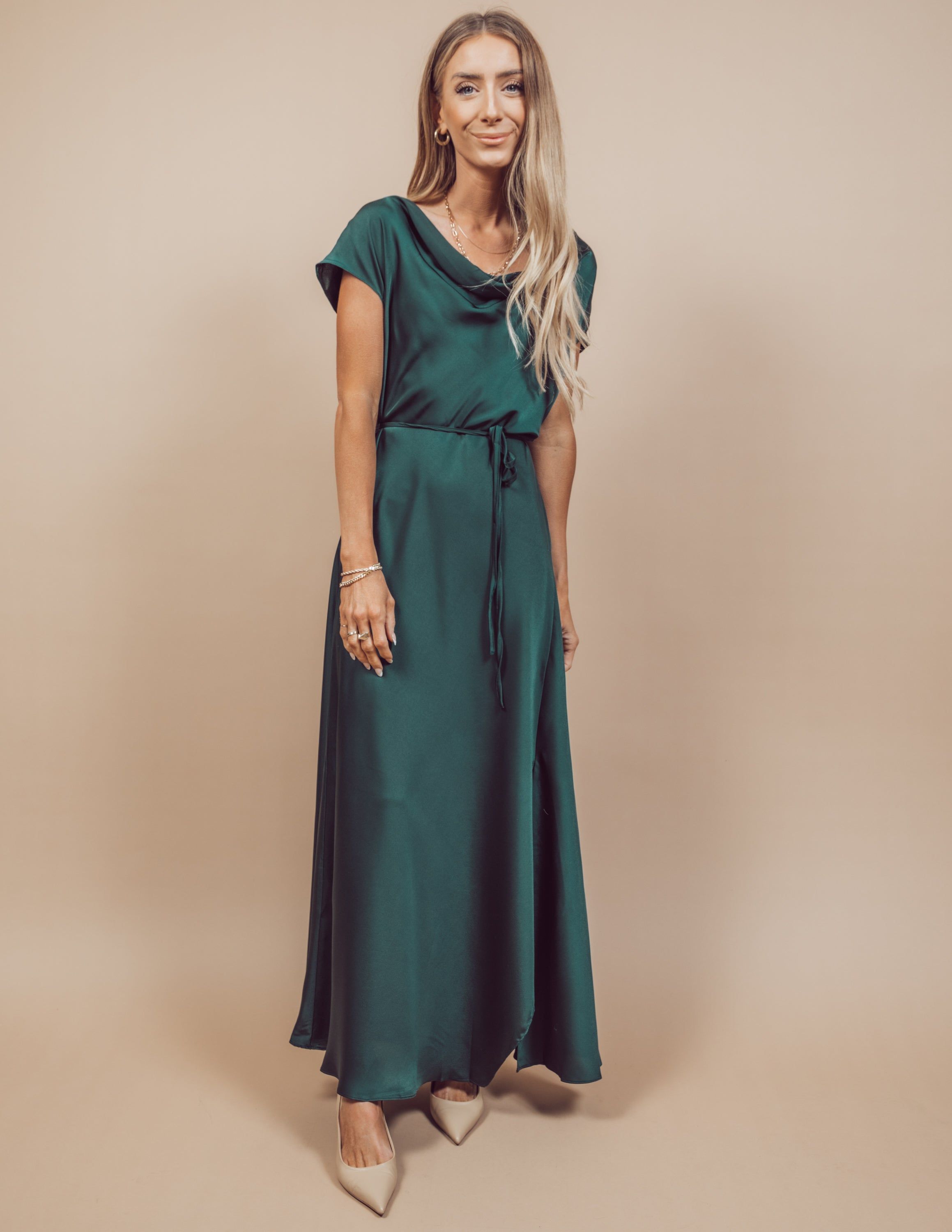 Gissel Satin Maxi Dress sold by Shop Stevie