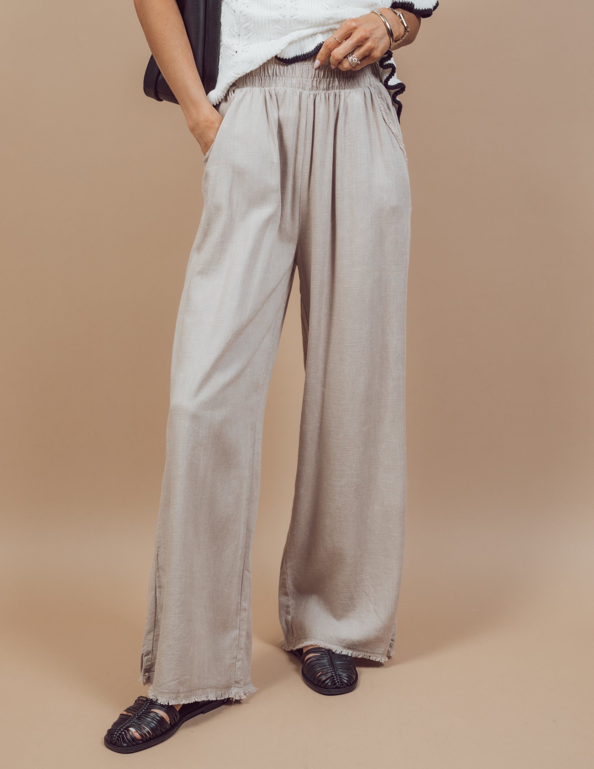 Alisha Linen Pants *COMING SOON* sold by Shop Stevie