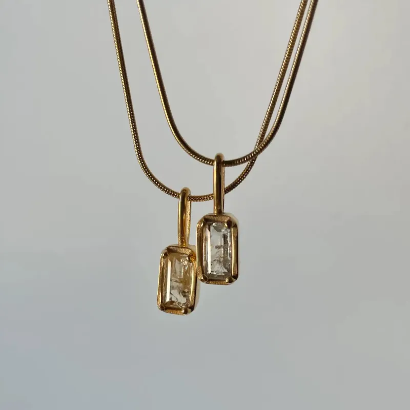 Topaz Gemstone Pendant Necklace sold by Shop Stevie
