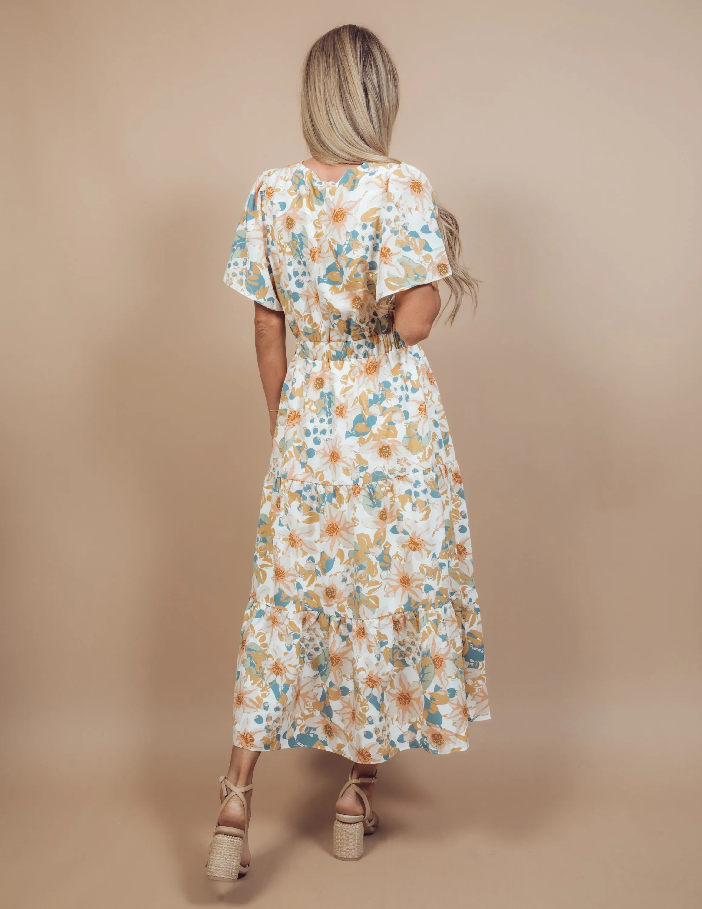 Meredith Floral Midi Dress sold by Shop Stevie product image thumbnail 3