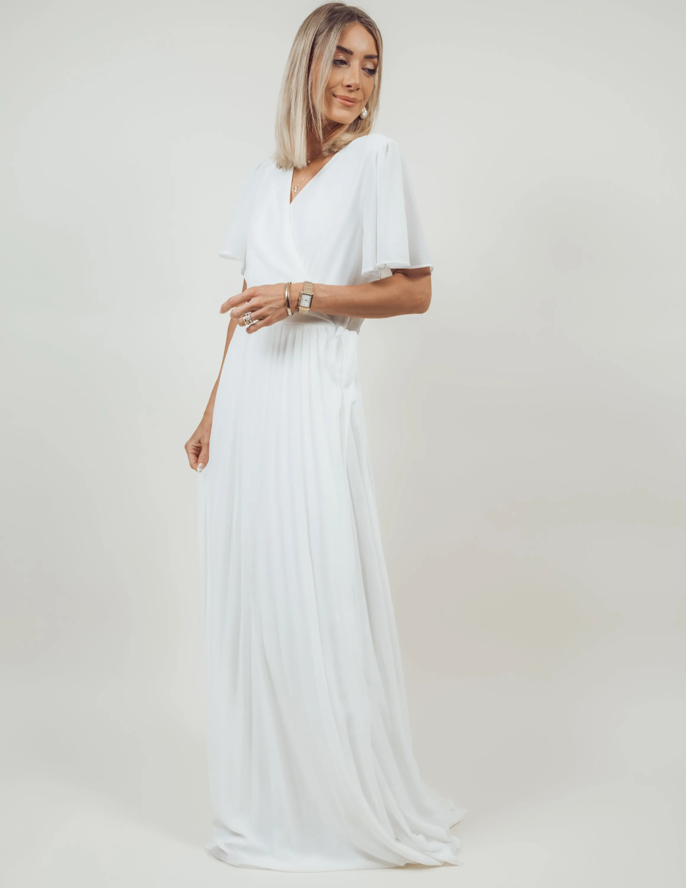 Brigitte Pleated Maxi Dress sold by Shop Stevie product image thumbnail 5