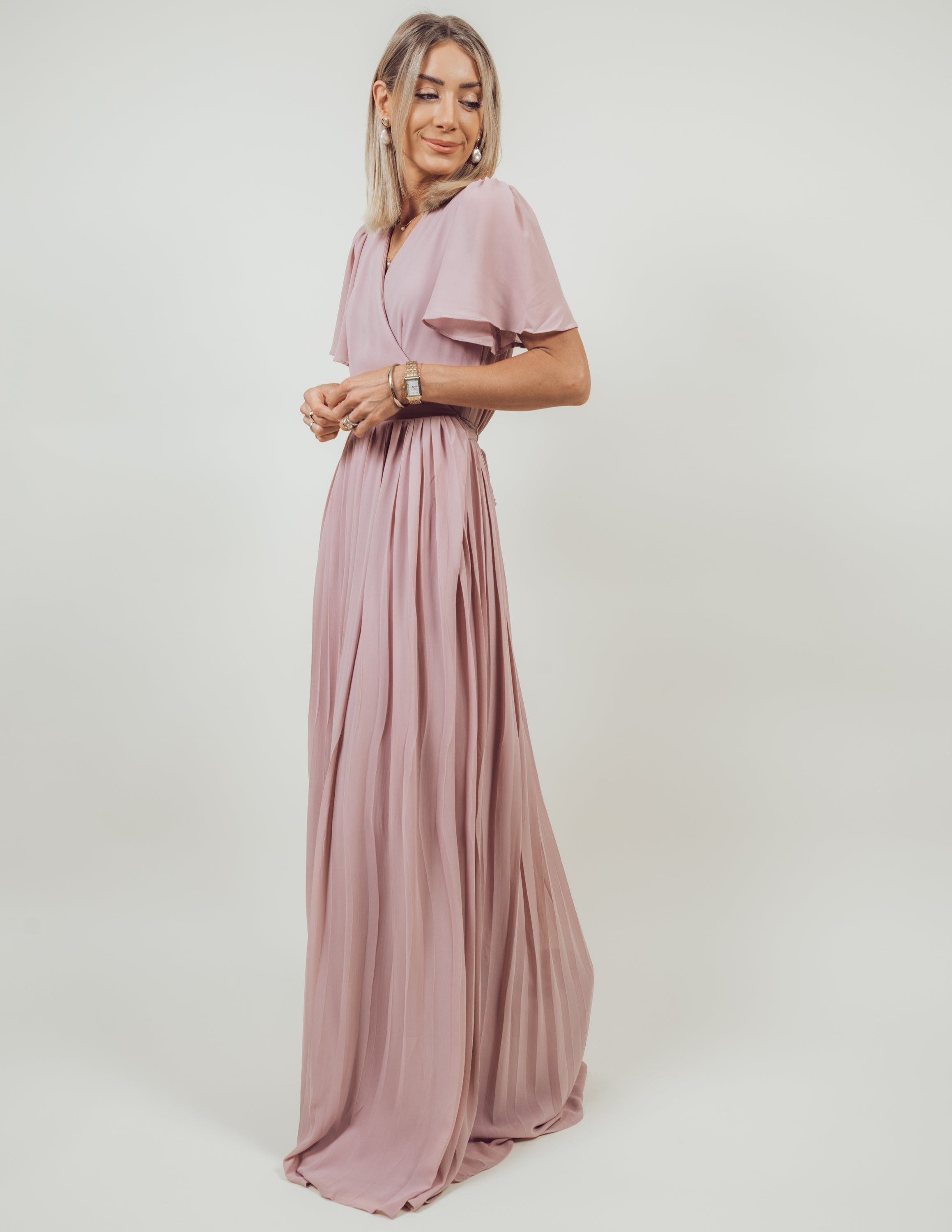 Brigitte Pleated Maxi Dress *COMING SOON* sold by Shop Stevie