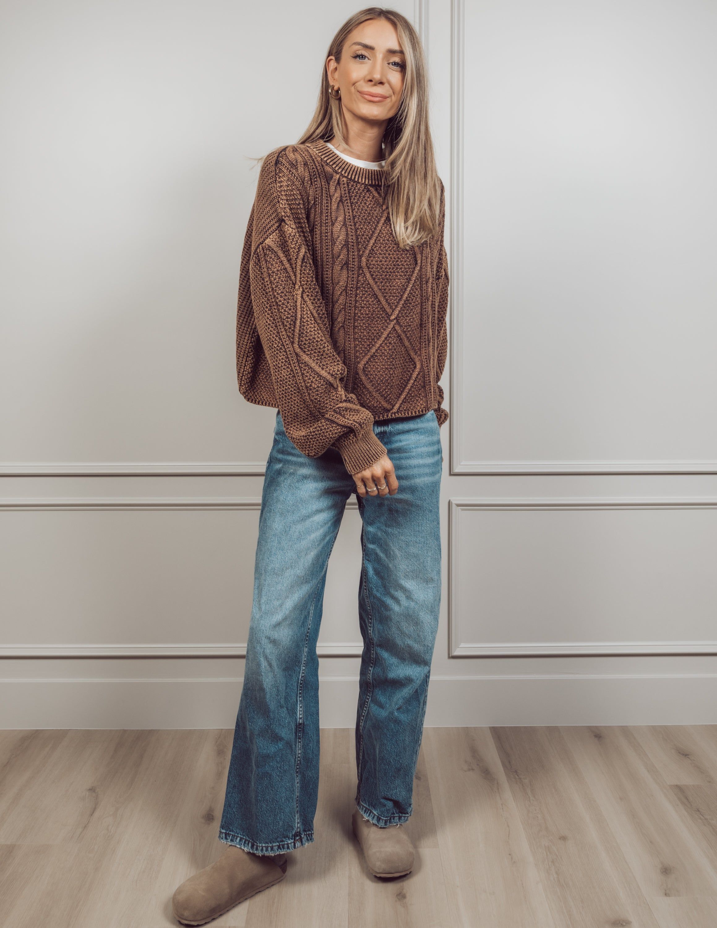 Sydney Cable Knit Sweater sold by Shop Stevie product image thumbnail 3