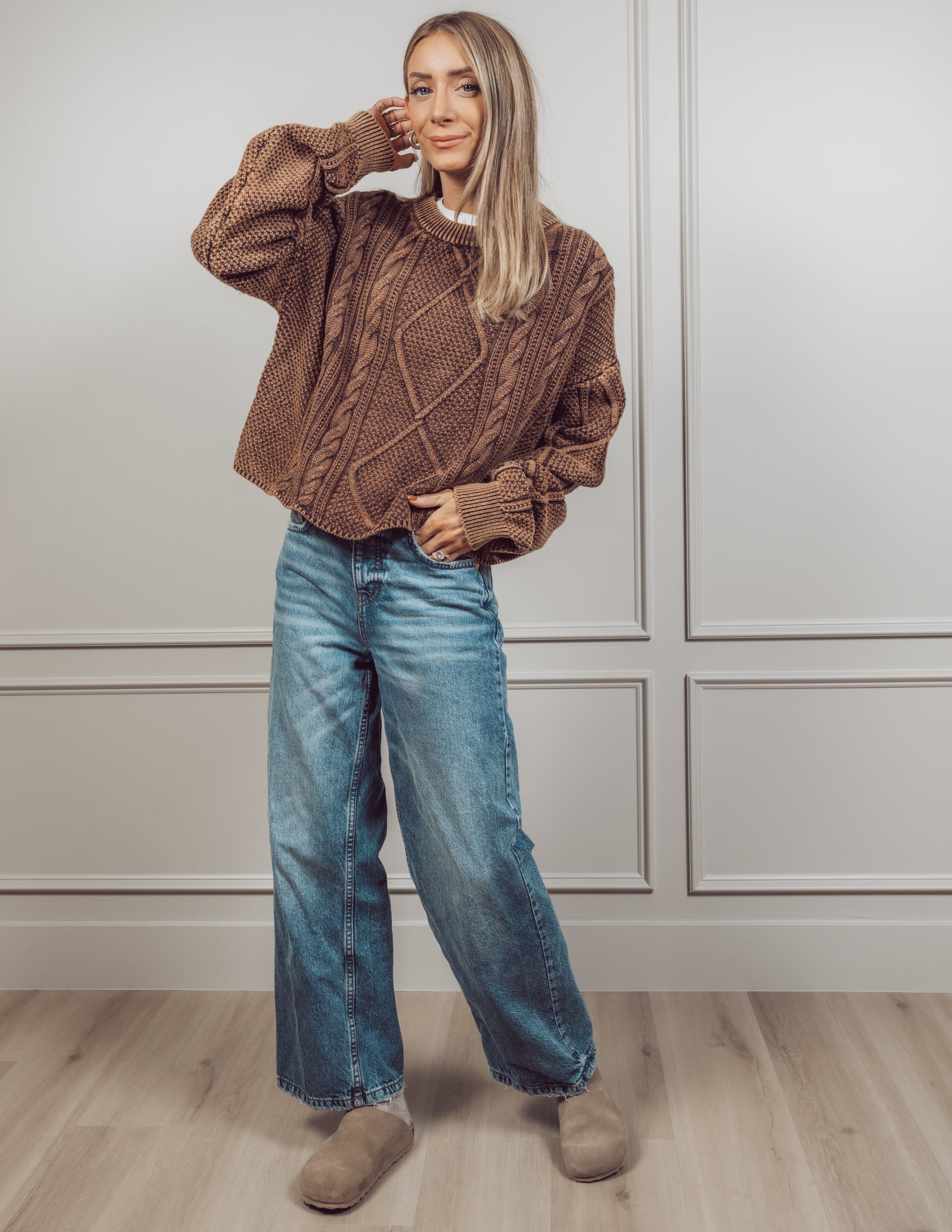 Sydney Cable Knit Sweater sold by Shop Stevie product image thumbnail 2