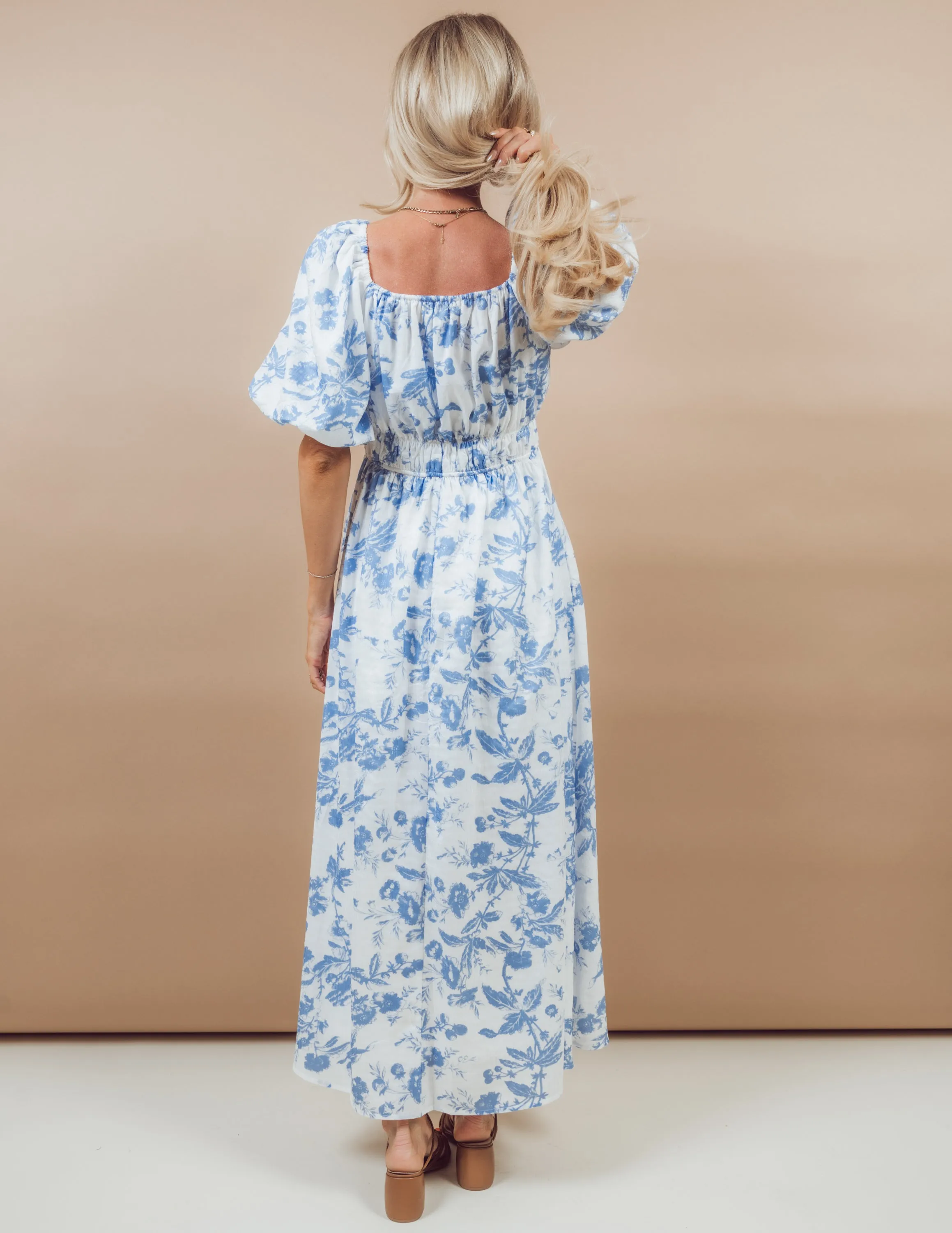 Mariah Floral Midi Dress sold by Shop Stevie product image thumbnail 3