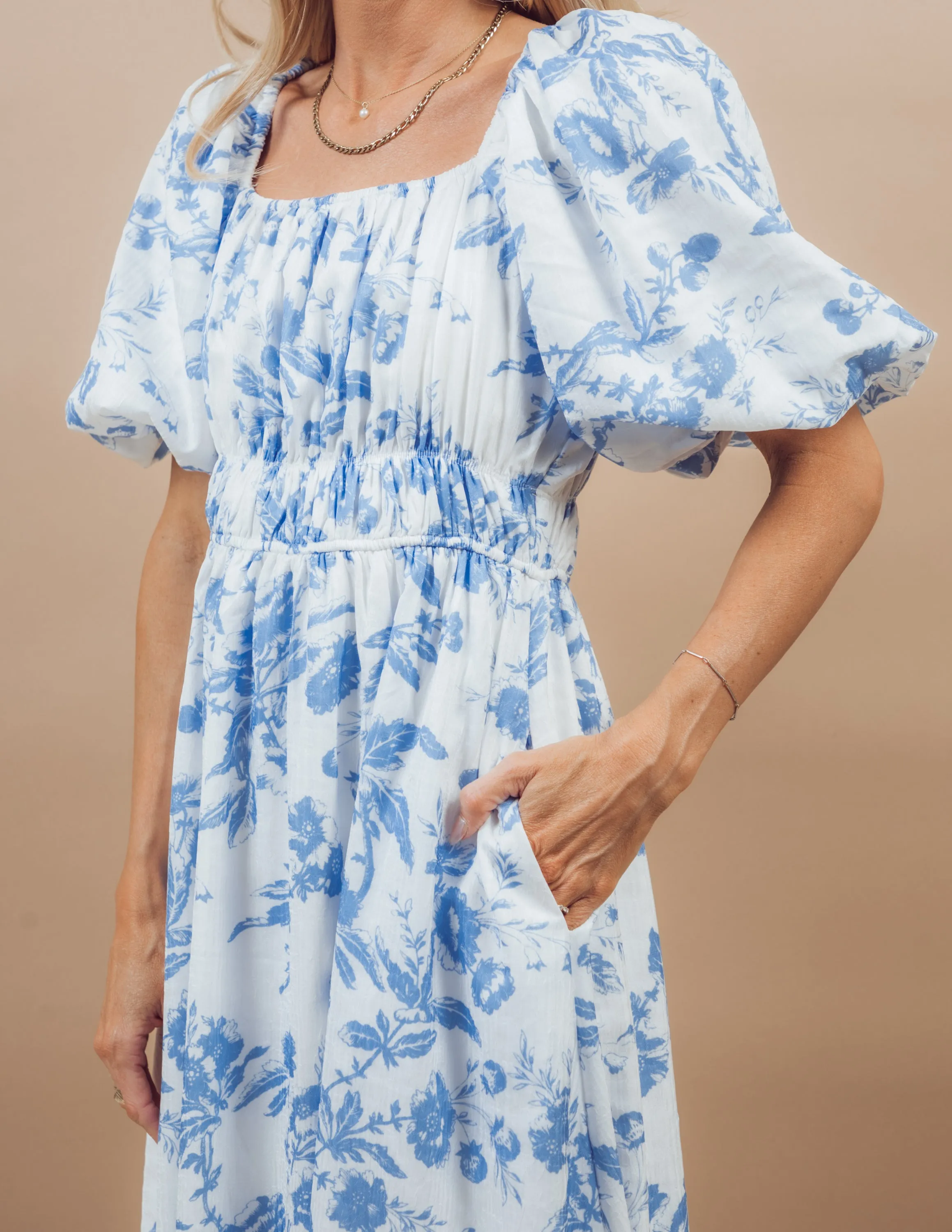 Mariah Floral Midi Dress sold by Shop Stevie product image thumbnail 4