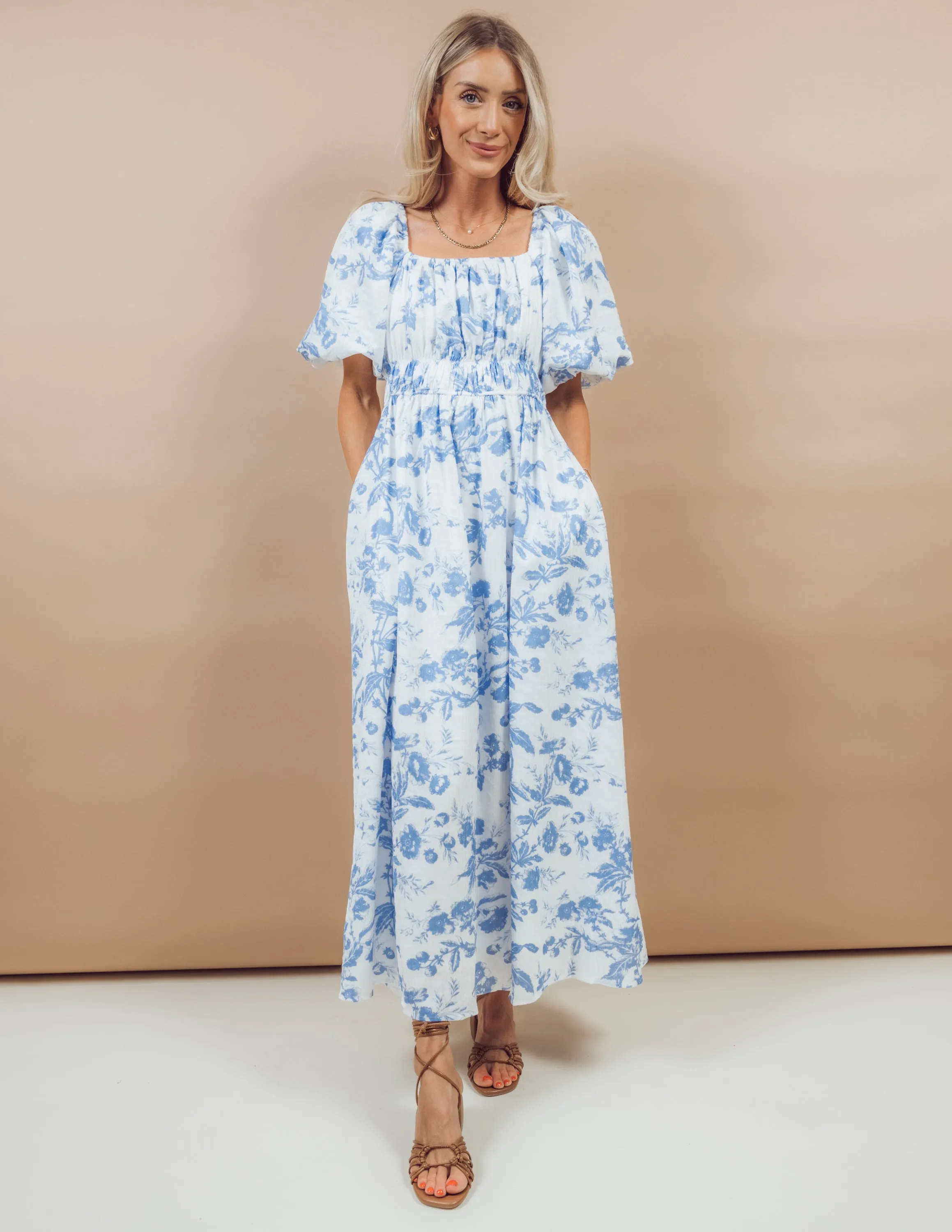 Mariah Floral Midi Dress sold by Shop Stevie product image thumbnail 2