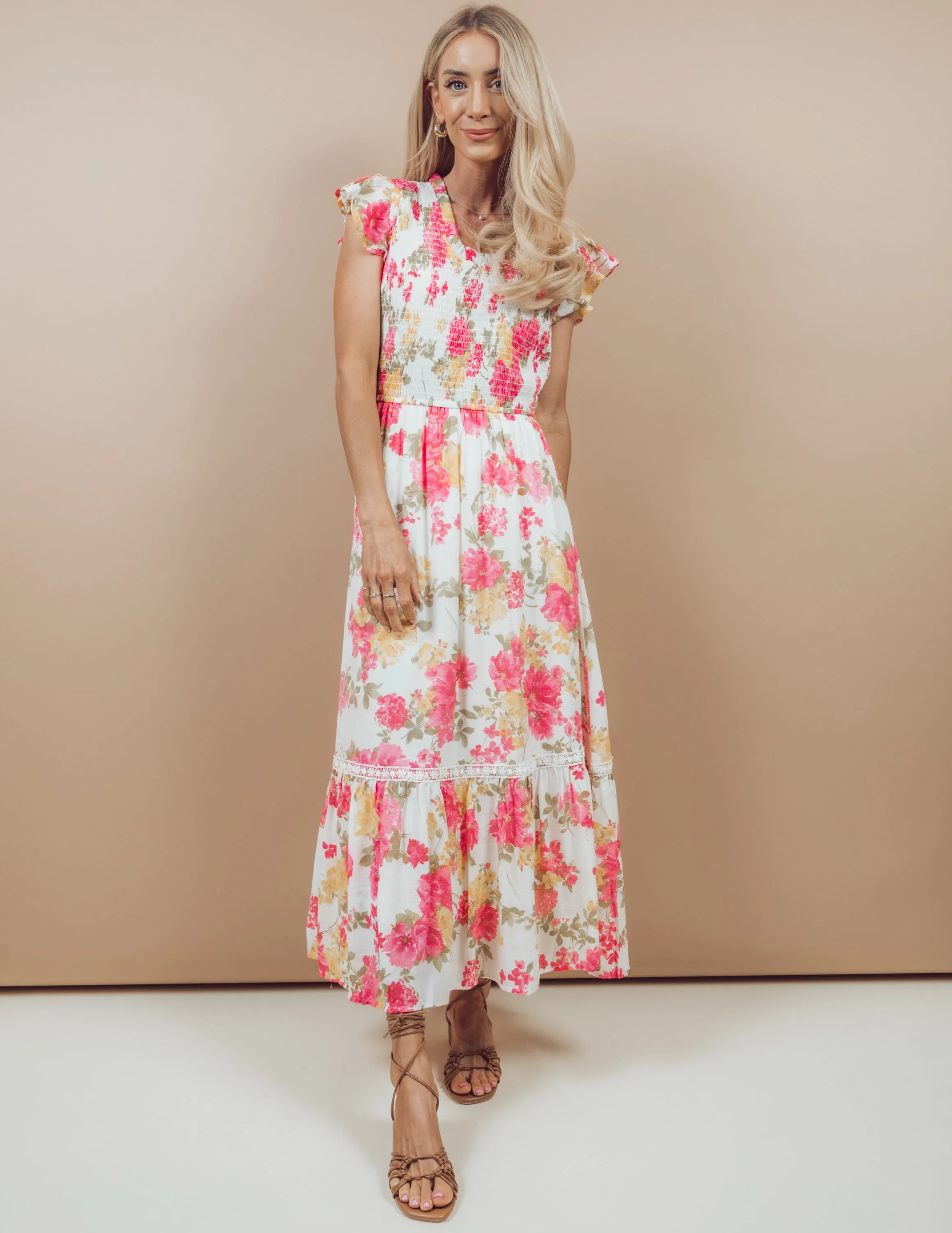 Elanora Floral Midi Dress sold by Shop Stevie product image thumbnail 5
