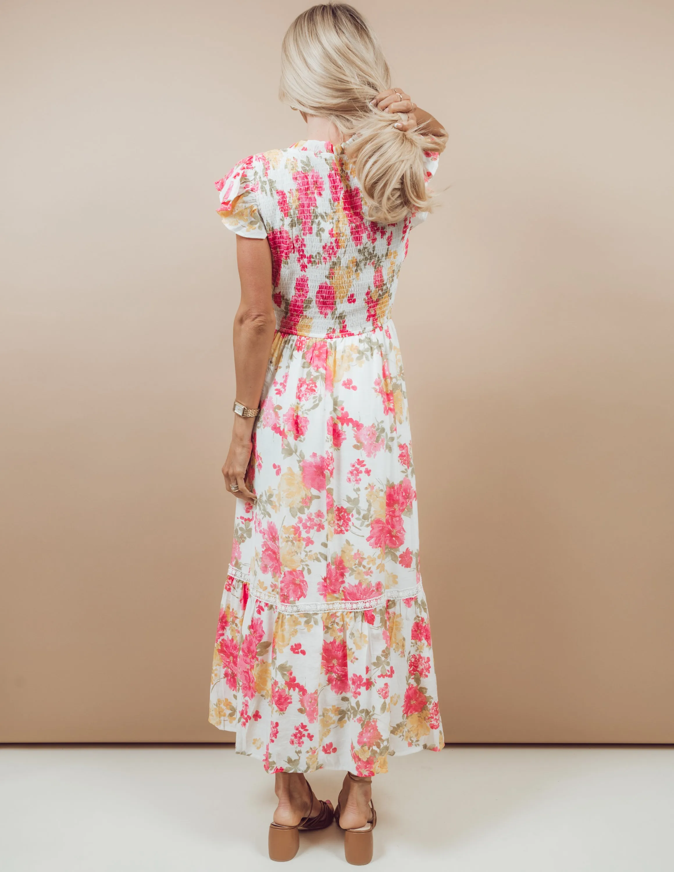 Elanora Floral Midi Dress sold by Shop Stevie product image thumbnail 3