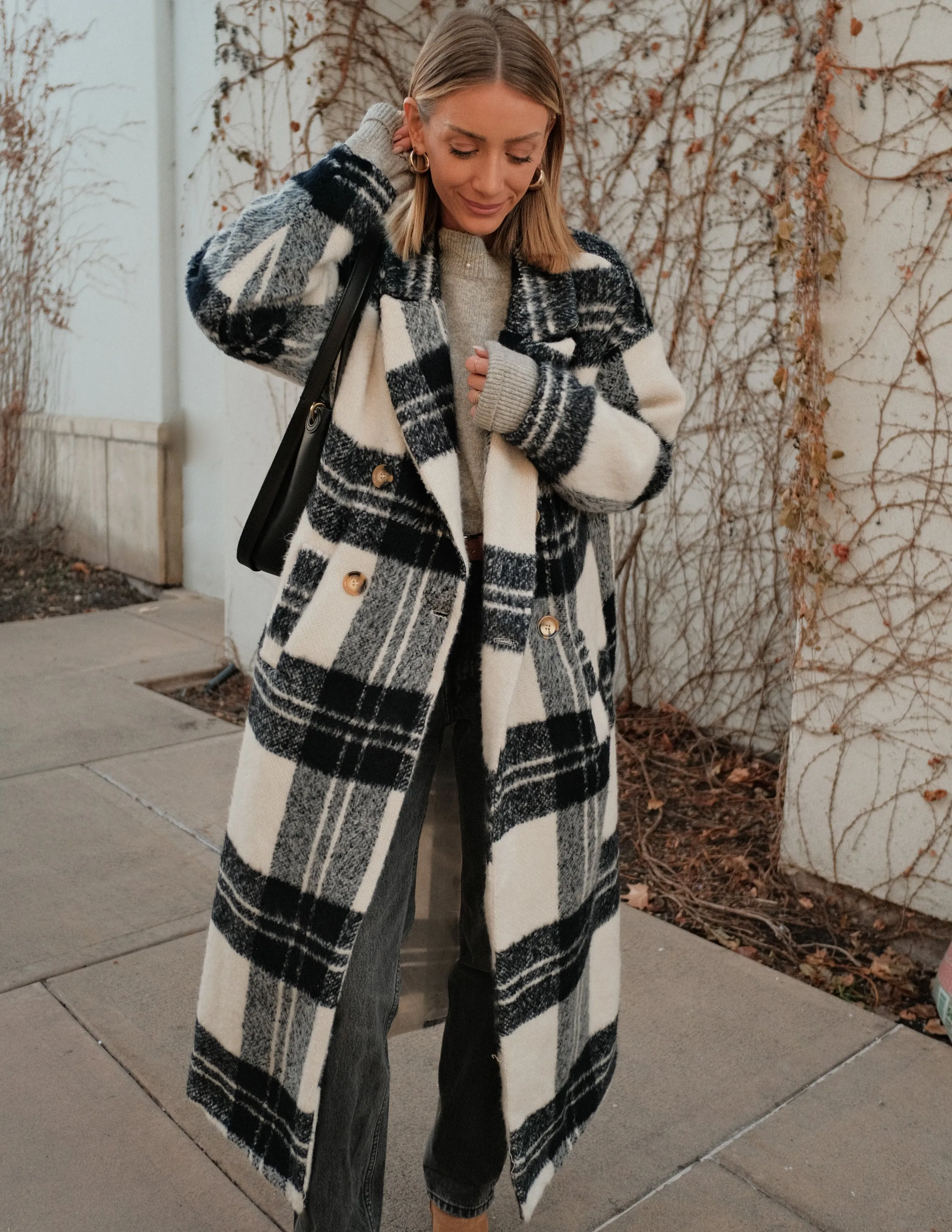 Hollis Plaid Trench Coat sold by Shop Stevie product image thumbnail 2