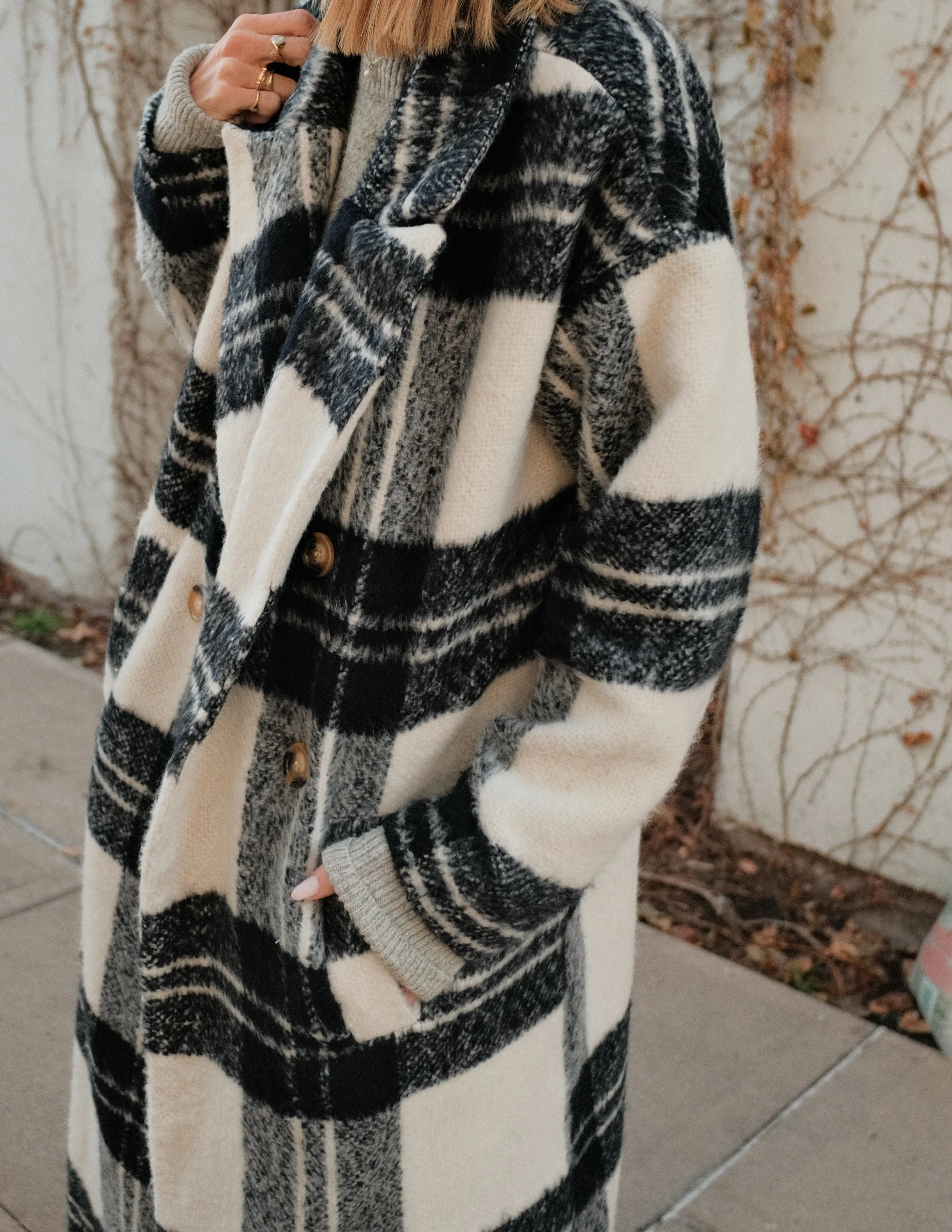 Hollis Plaid Trench Coat sold by Shop Stevie product image thumbnail 4