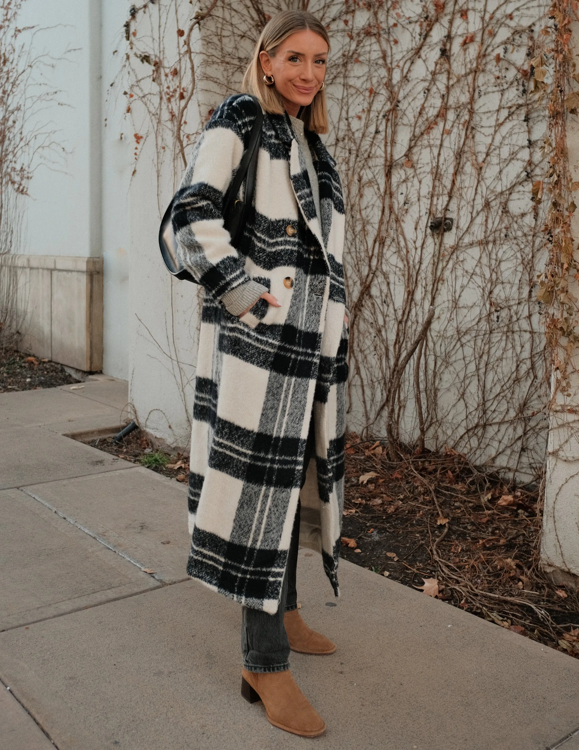 Hollis Plaid Trench Coat sold by Shop Stevie