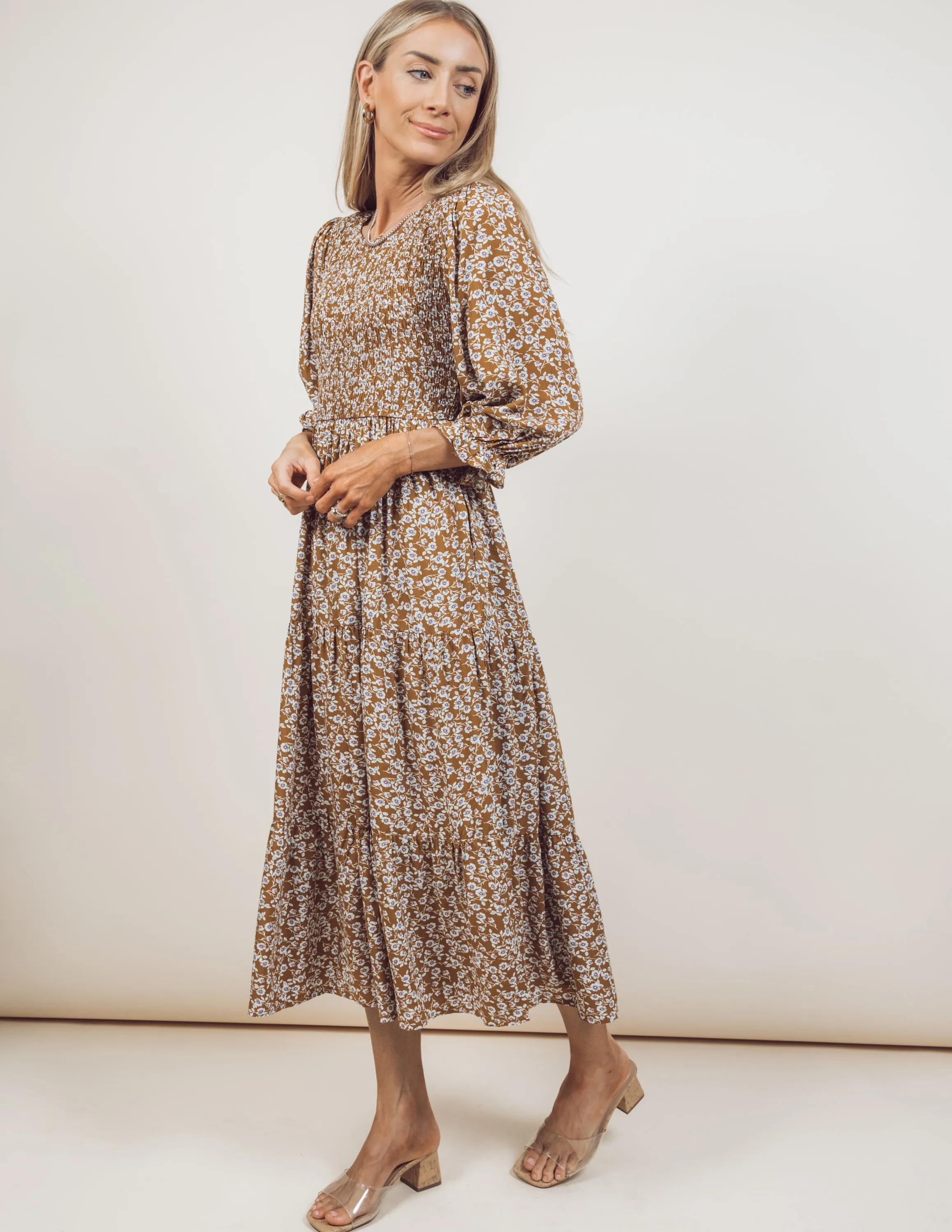 Collins Floral Midi Dress sold by Shop Stevie product image thumbnail 3