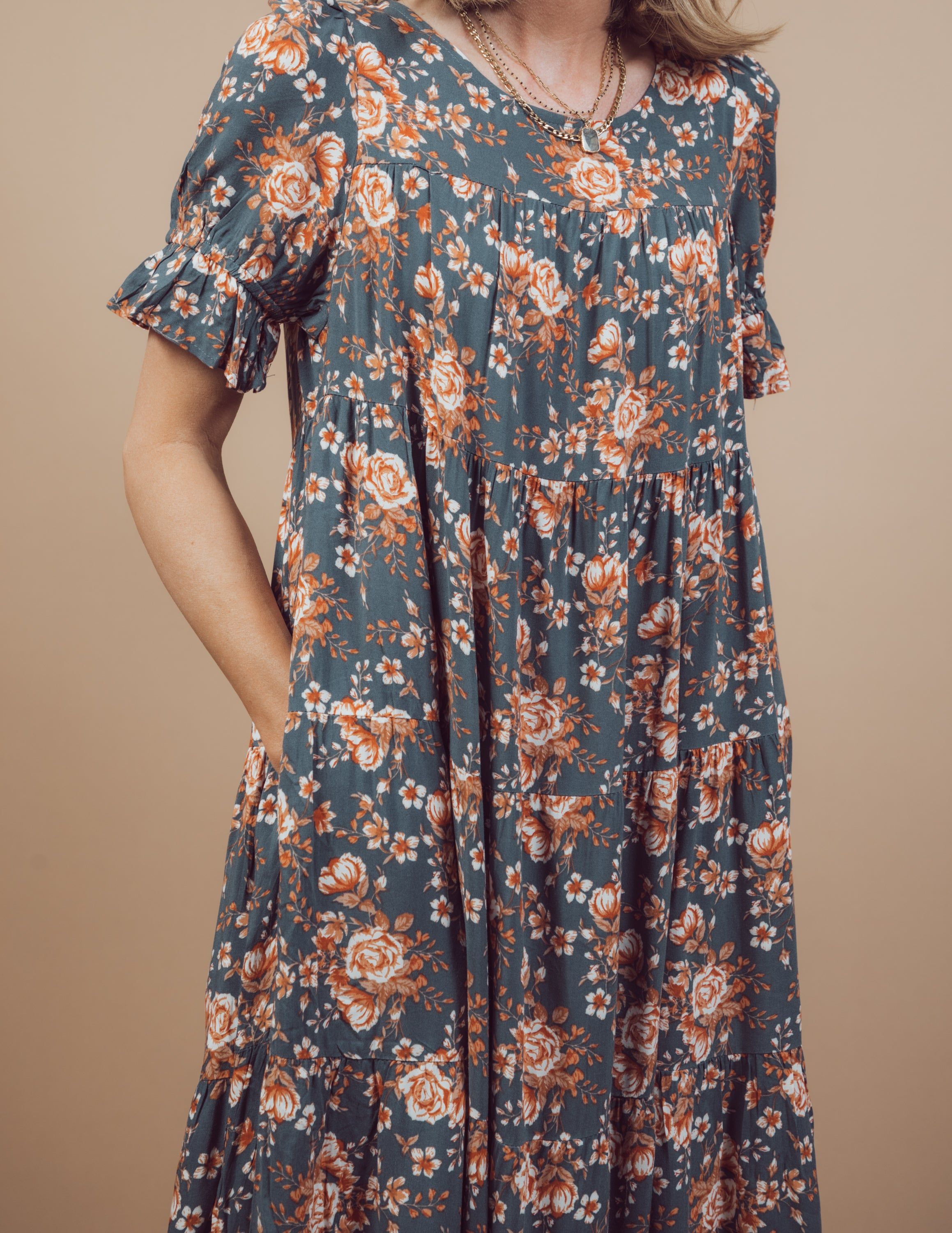 Helene Floral Midi Dress sold by Shop Stevie product image thumbnail 5