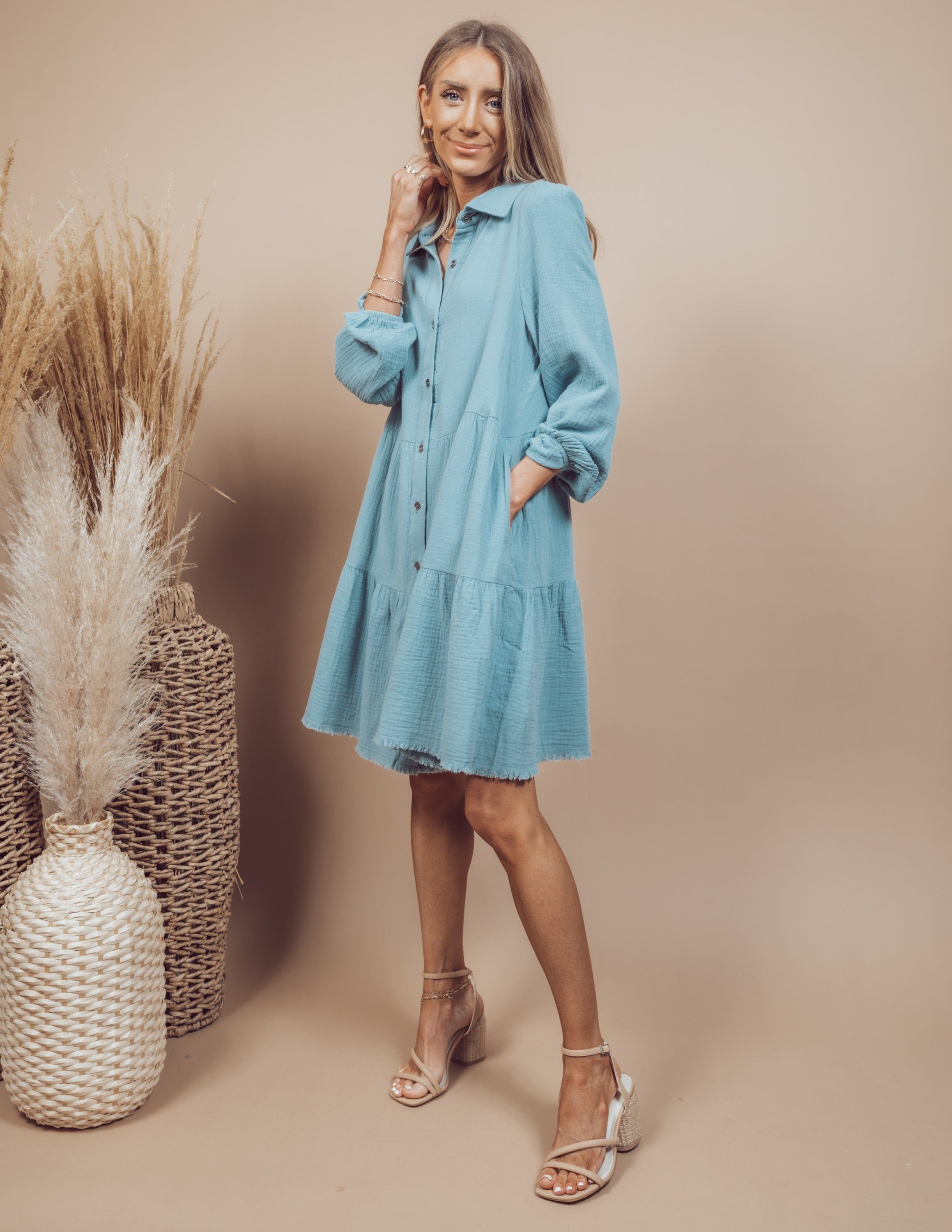 Raina Button Down Dress sold by Shop Stevie product image thumbnail 3