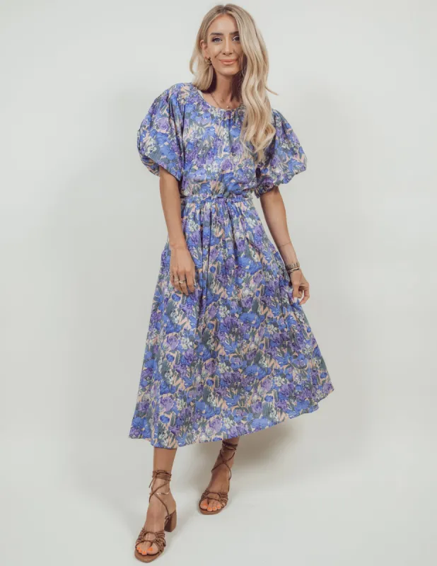Amaris Floral Midi Dress sold by Shop Stevie