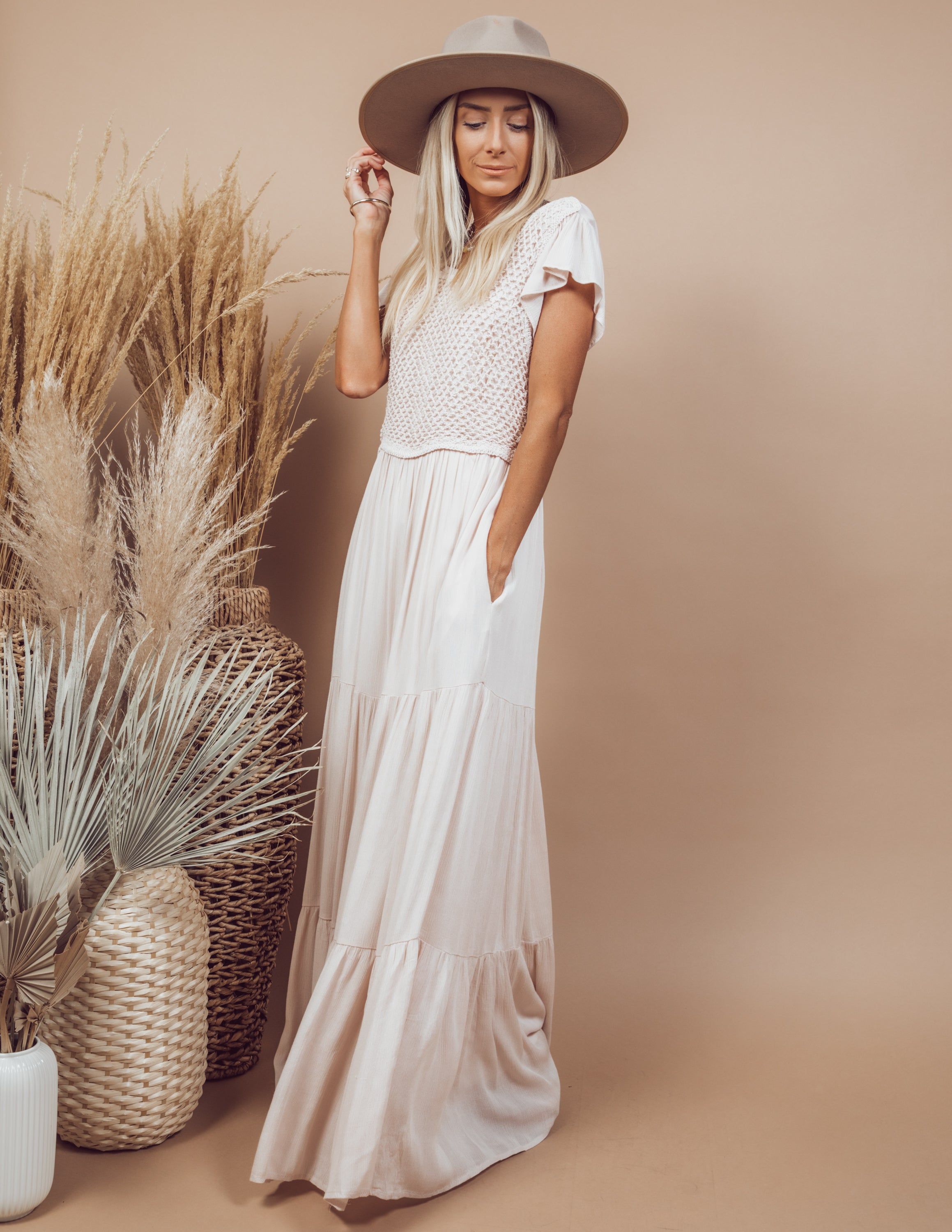 Mirabel Crochet Maxi Dress sold by Shop Stevie product image thumbnail 2