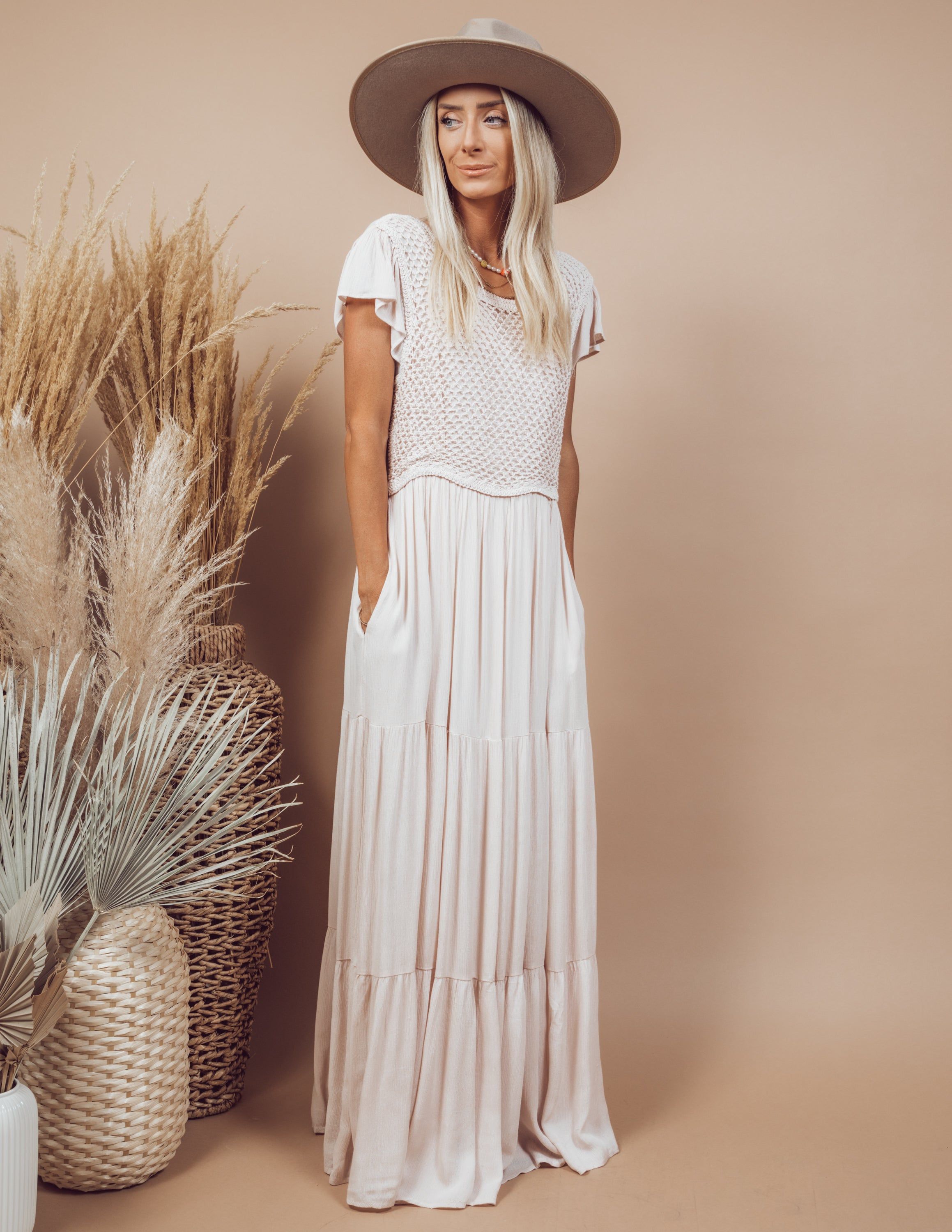 Mirabel Crochet Maxi Dress sold by Shop Stevie