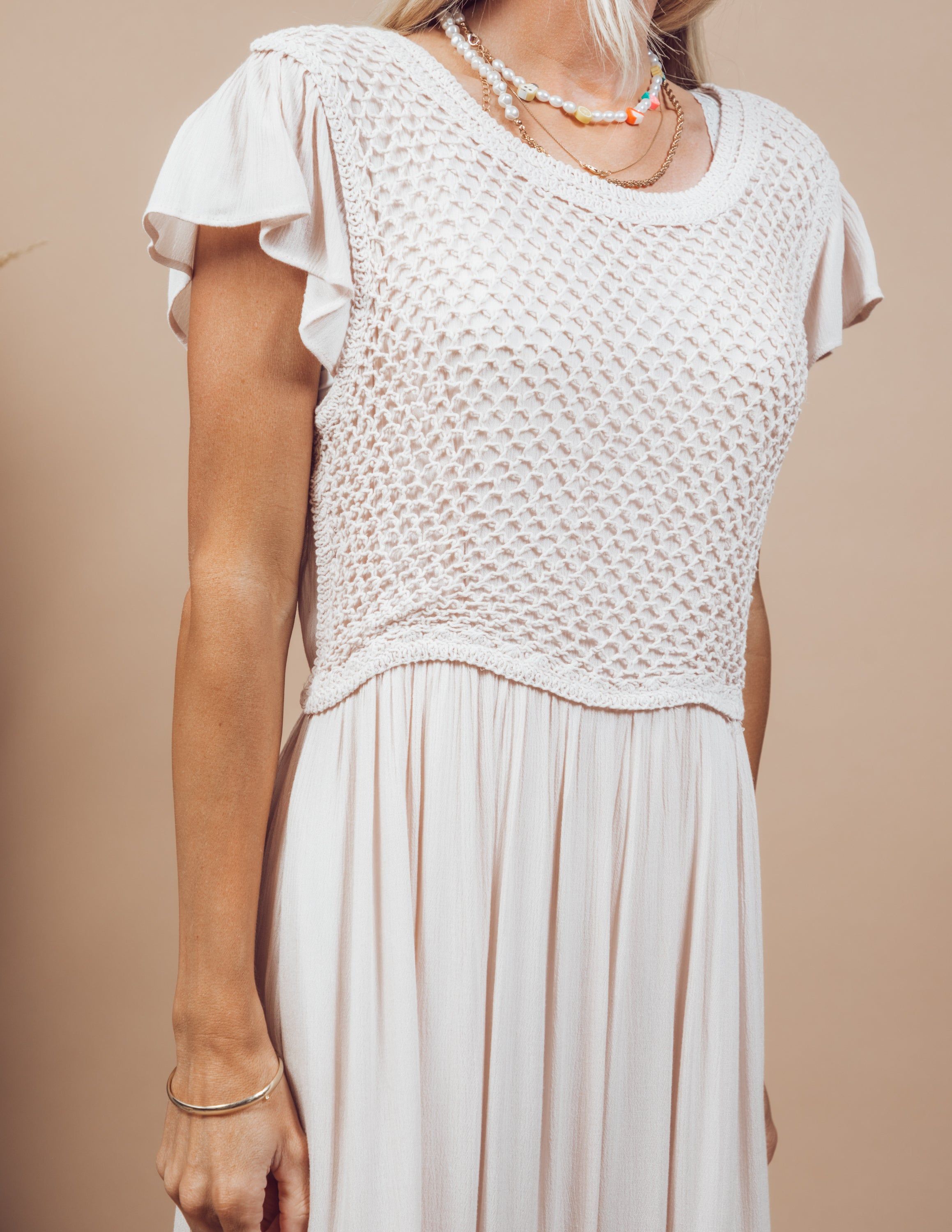 Mirabel Crochet Maxi Dress sold by Shop Stevie product image thumbnail 5