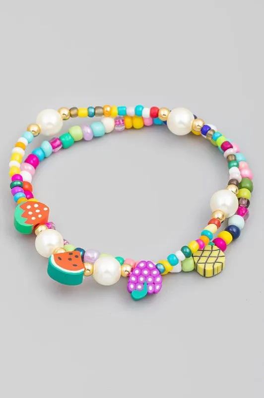Fruit Salad Beaded Bracelet Set sold by Shop Stevie