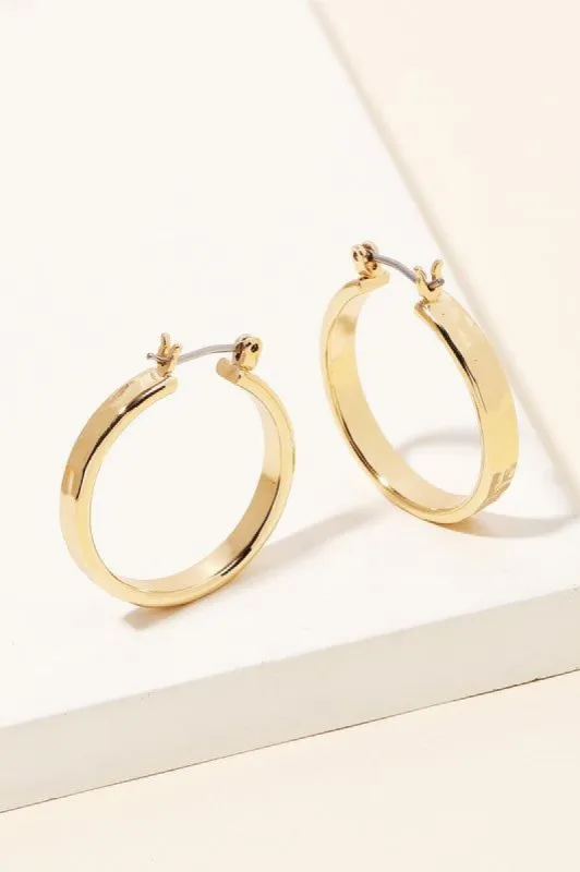 Hammered Pincatch Hoop Earrings sold by Shop Stevie