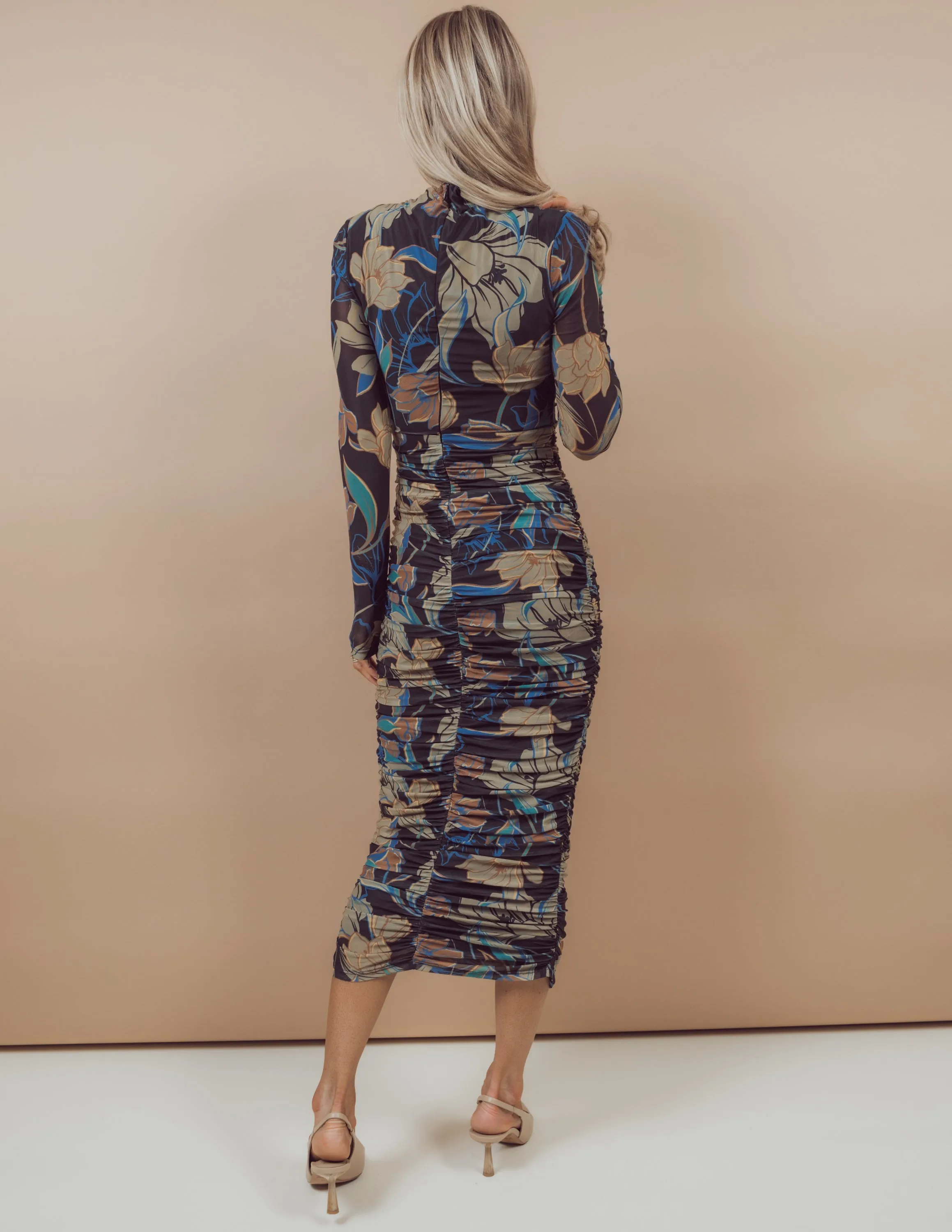 Diana Printed Mesh Midi Dress sold by Shop Stevie product image thumbnail 4