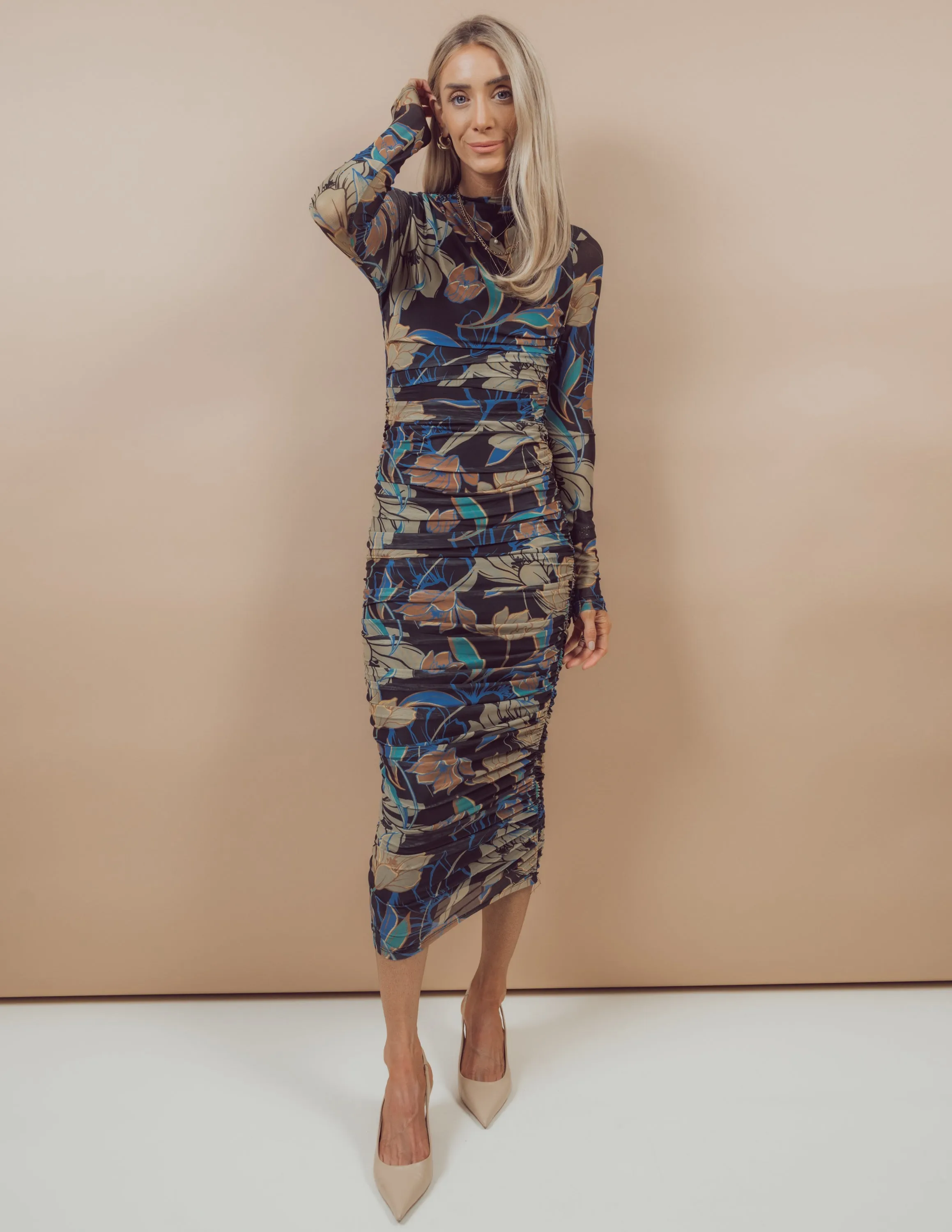 Diana Printed Mesh Midi Dress sold by Shop Stevie product image thumbnail 2