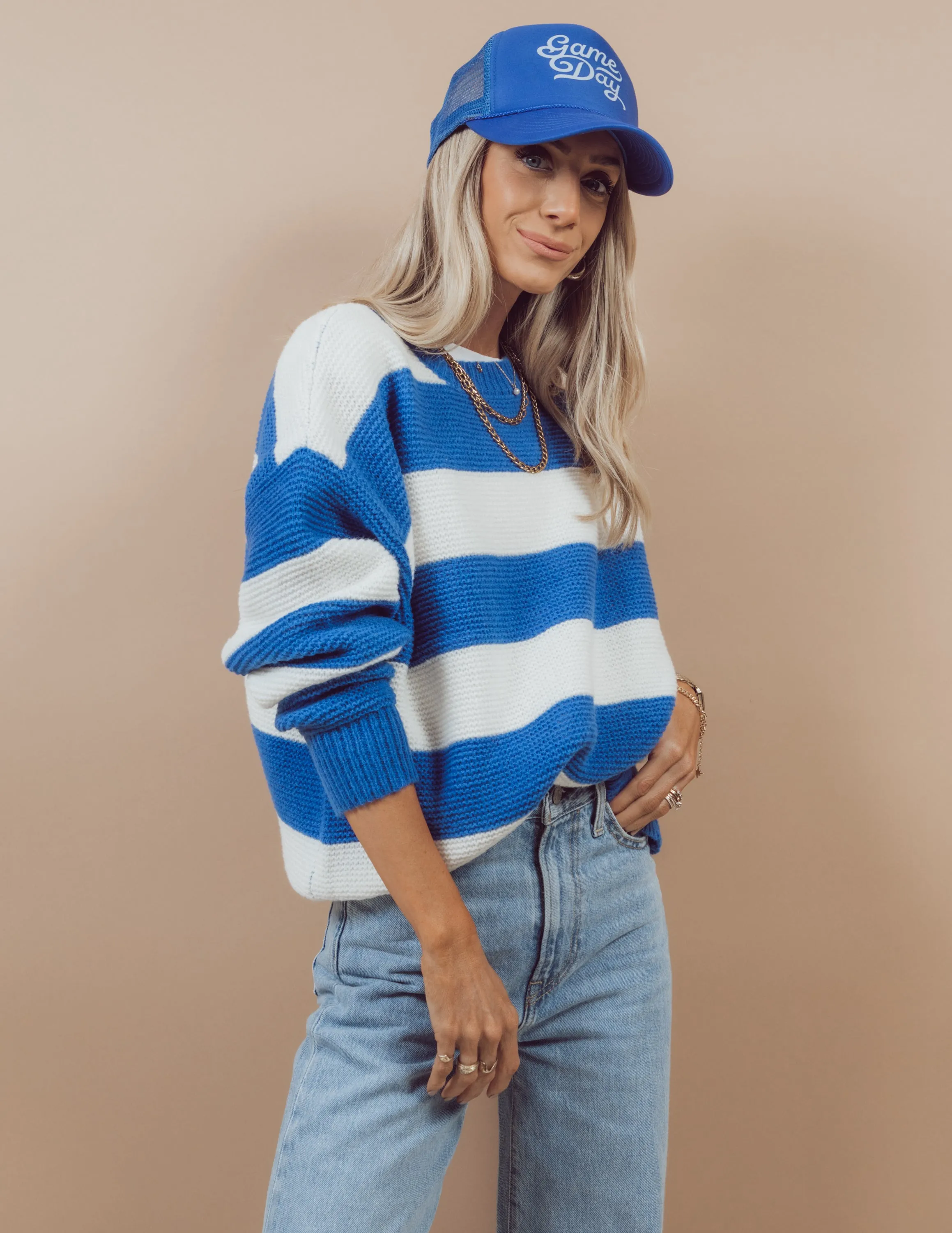 Game Day Striped Sweater sold by Shop Stevie product image thumbnail 3