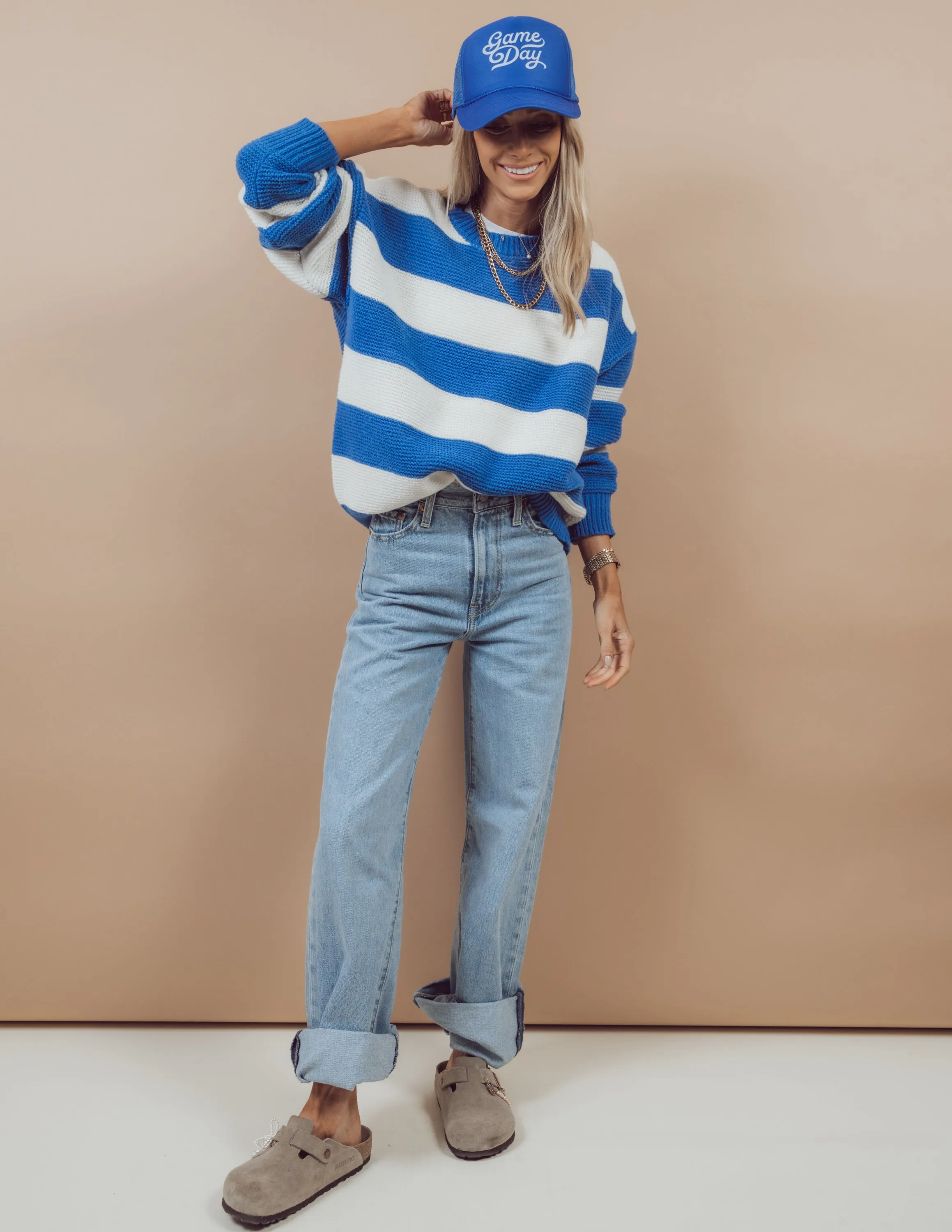 Game Day Striped Sweater sold by Shop Stevie product image thumbnail 4