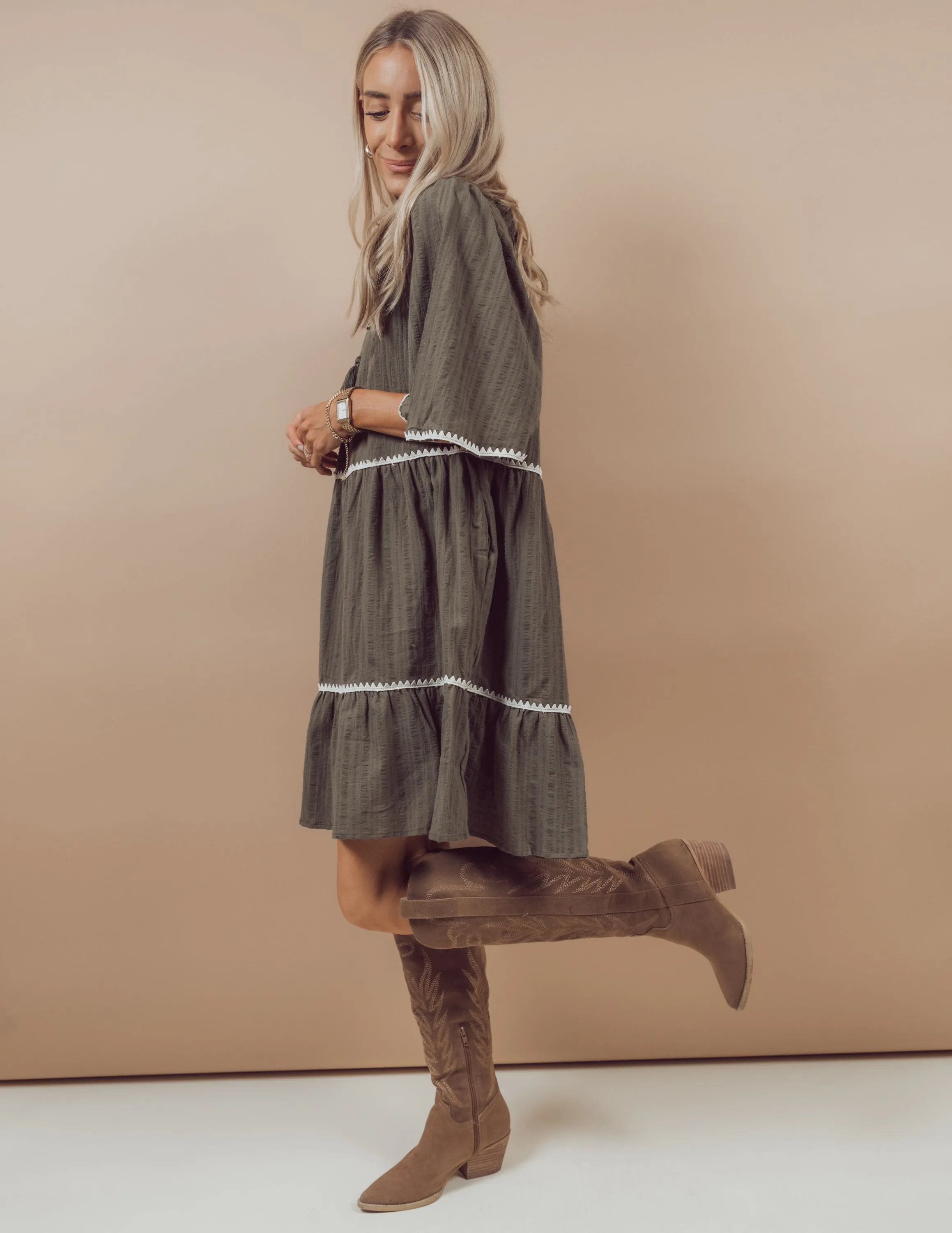 Lottie Tiered Dress sold by Shop Stevie product image thumbnail 3