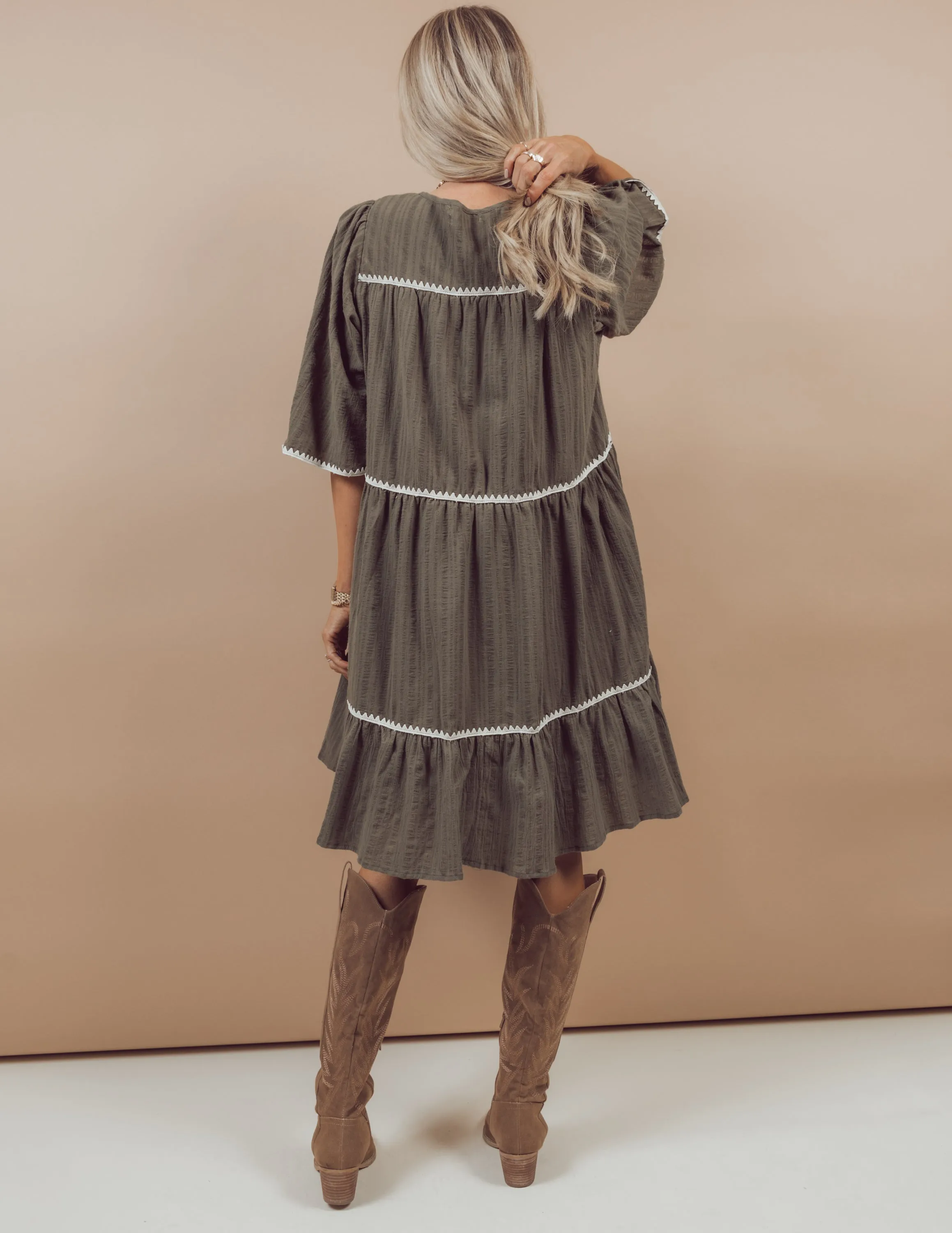 Lottie Tiered Dress sold by Shop Stevie product image thumbnail 4