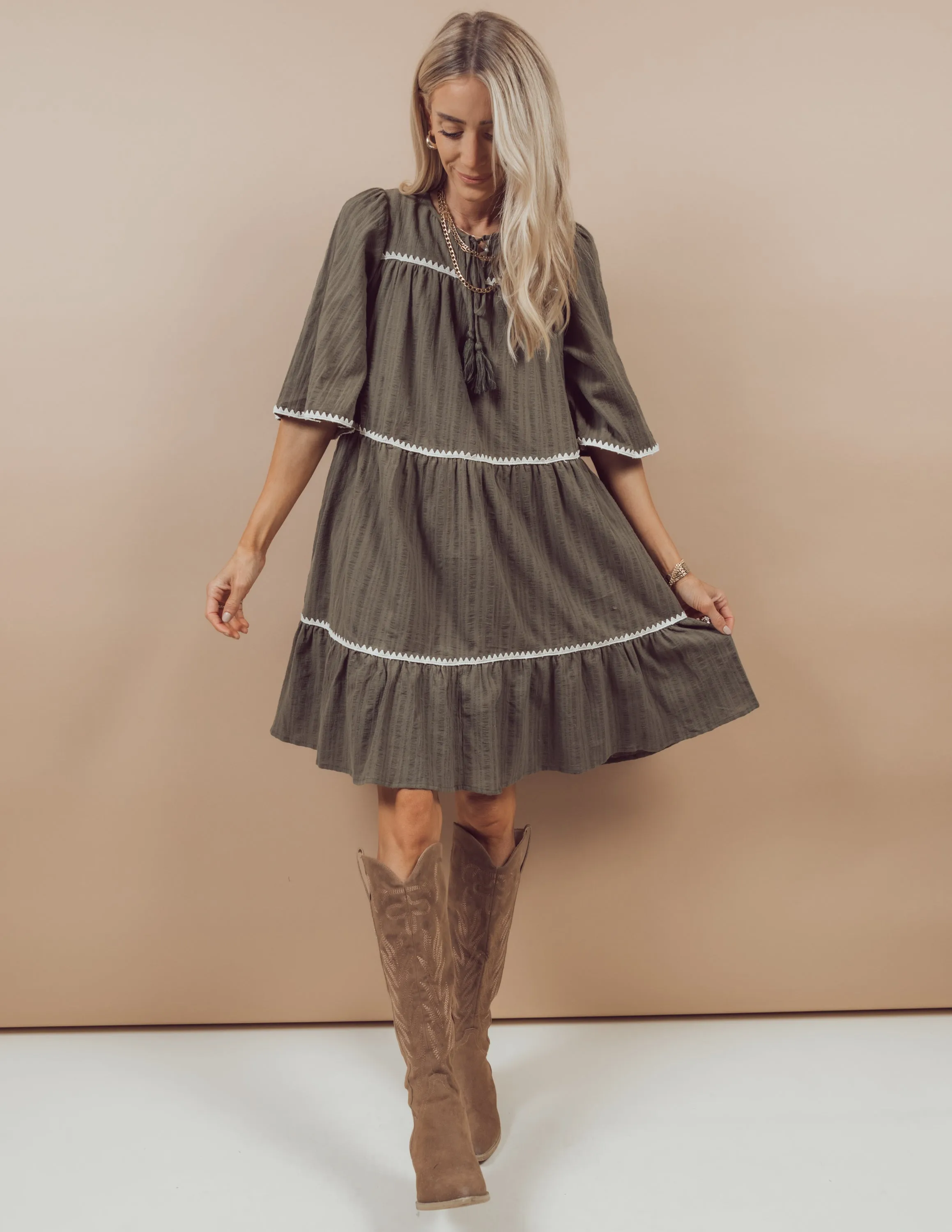 Lottie Tiered Dress sold by Shop Stevie product image thumbnail 2