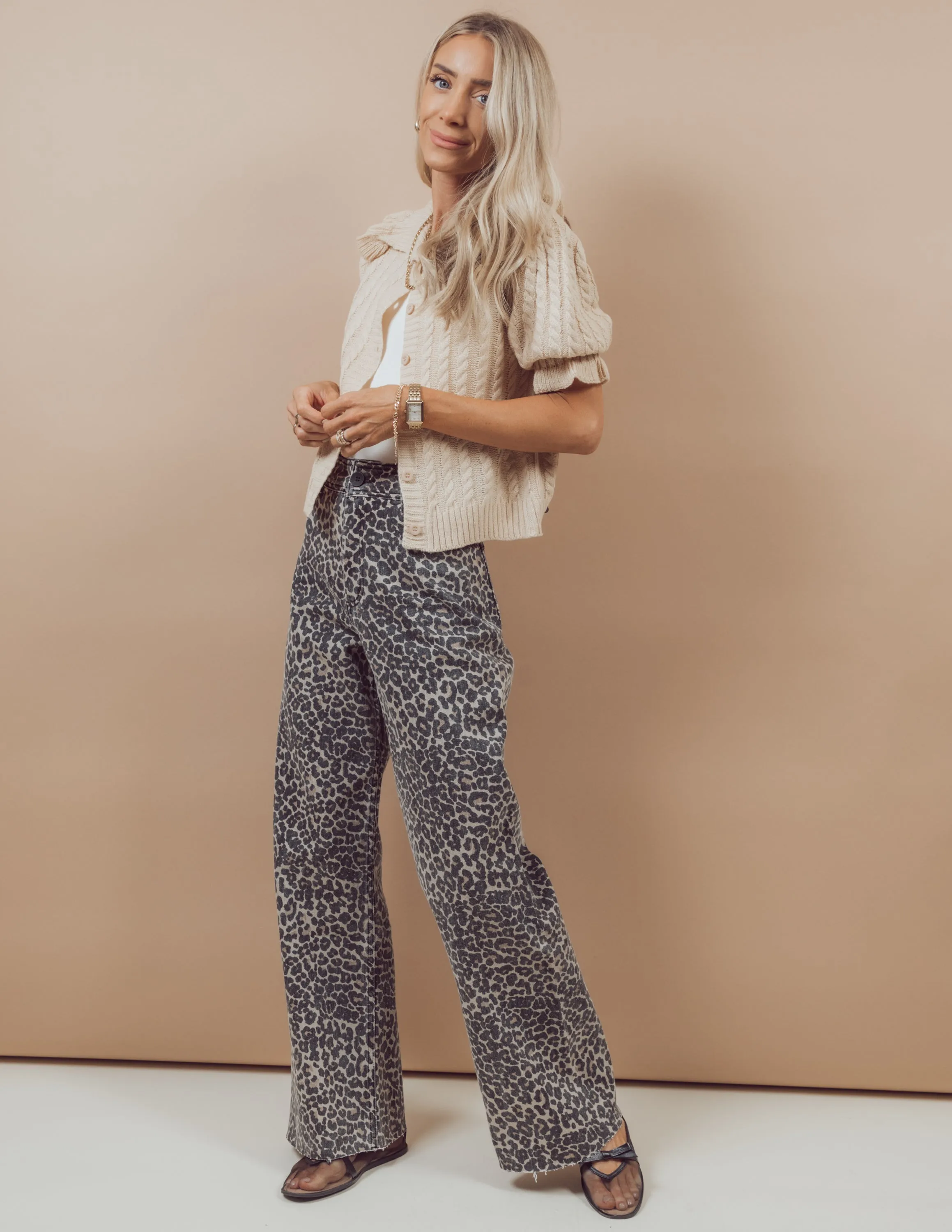 Mia Leopard Printed Pants sold by Shop Stevie product image thumbnail 4
