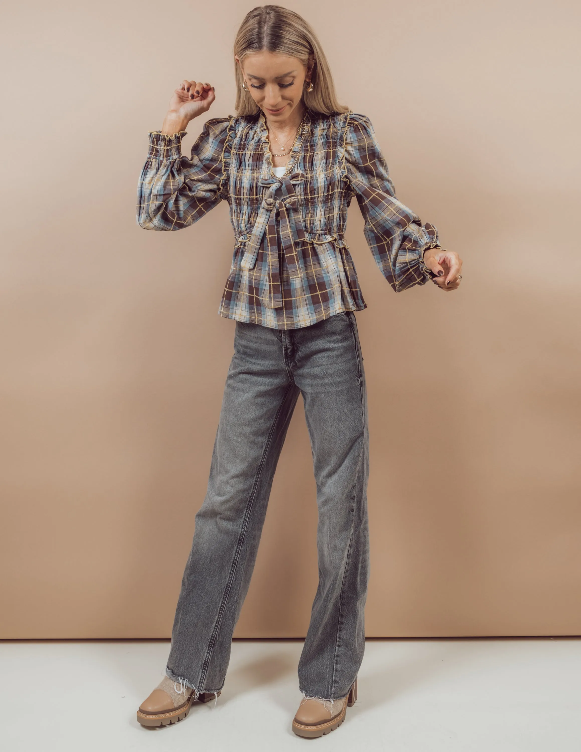 Leticia Plaid Top sold by Shop Stevie product image thumbnail 5